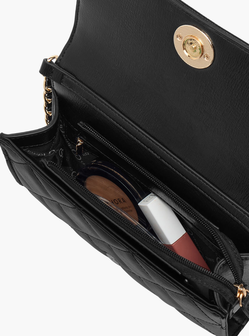 شنطة كروس بودي مبطن بطية إغلاق وحزام سلسلة من سيليست-women-bagsandwallets-handbags-image-8