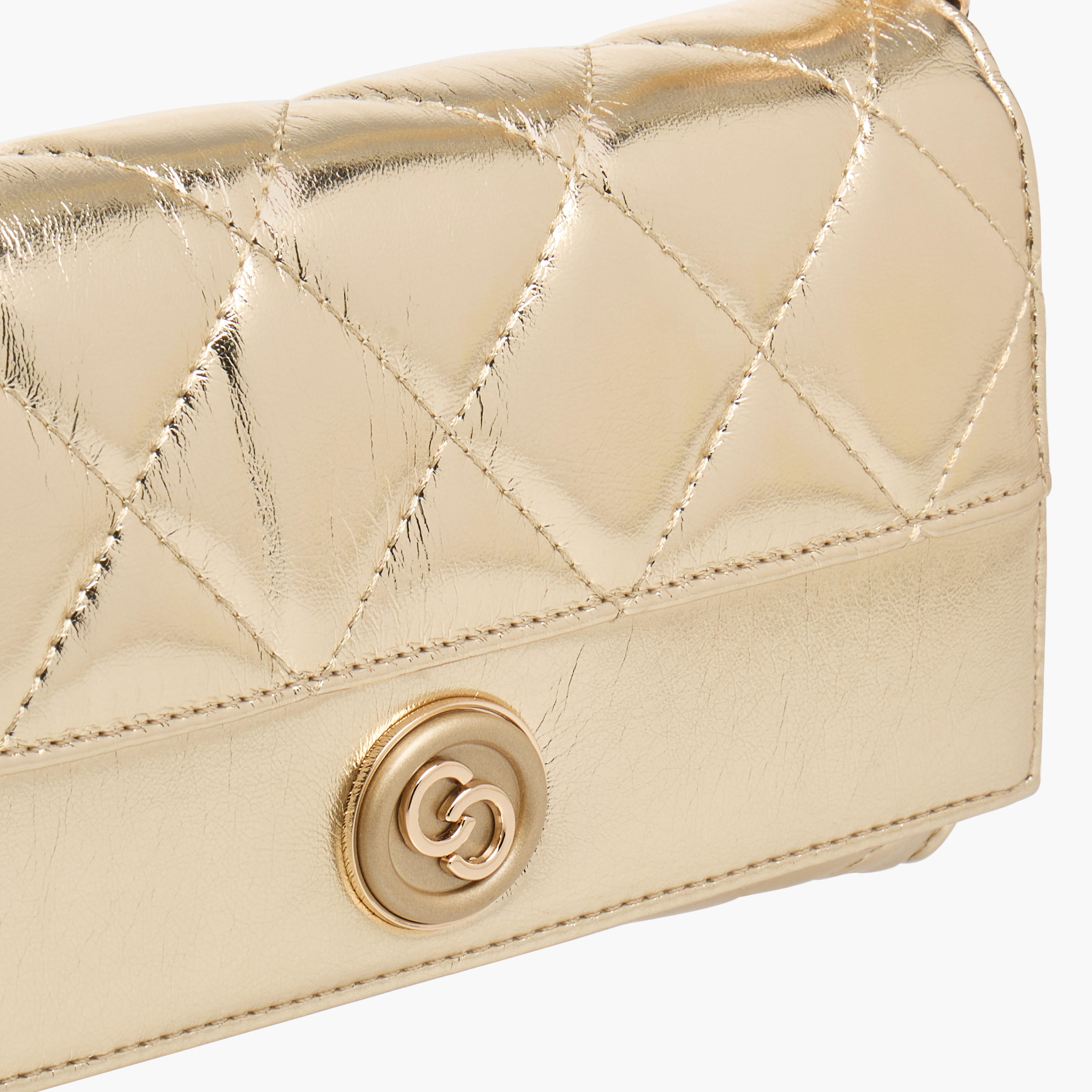 Celeste Quilted Crossbody Bag with Flap Closure and Chain Strap-women-bagsandwallets-handbags-image-4