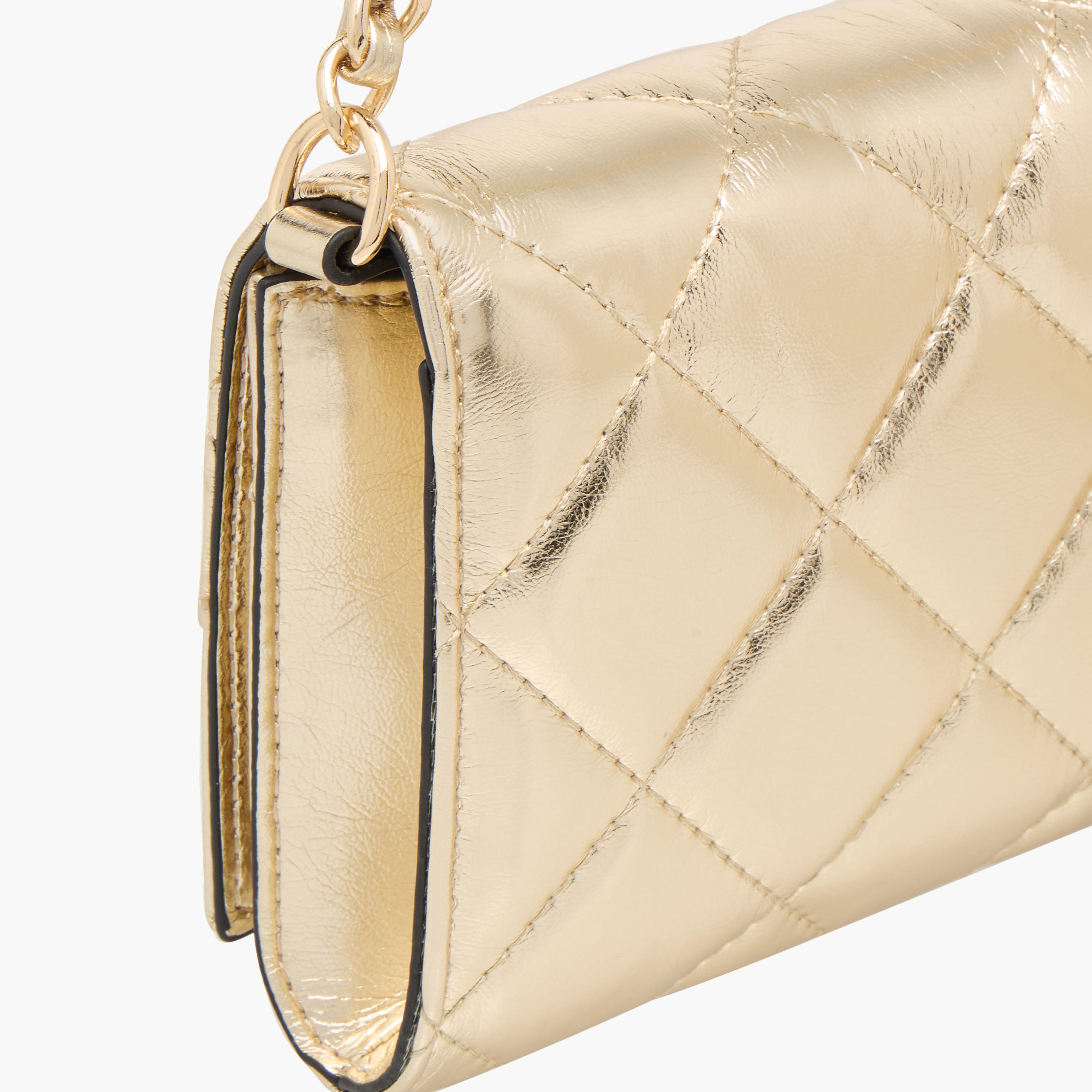 Celeste Quilted Crossbody Bag with Flap Closure and Chain Strap-women-bagsandwallets-handbags-image-5