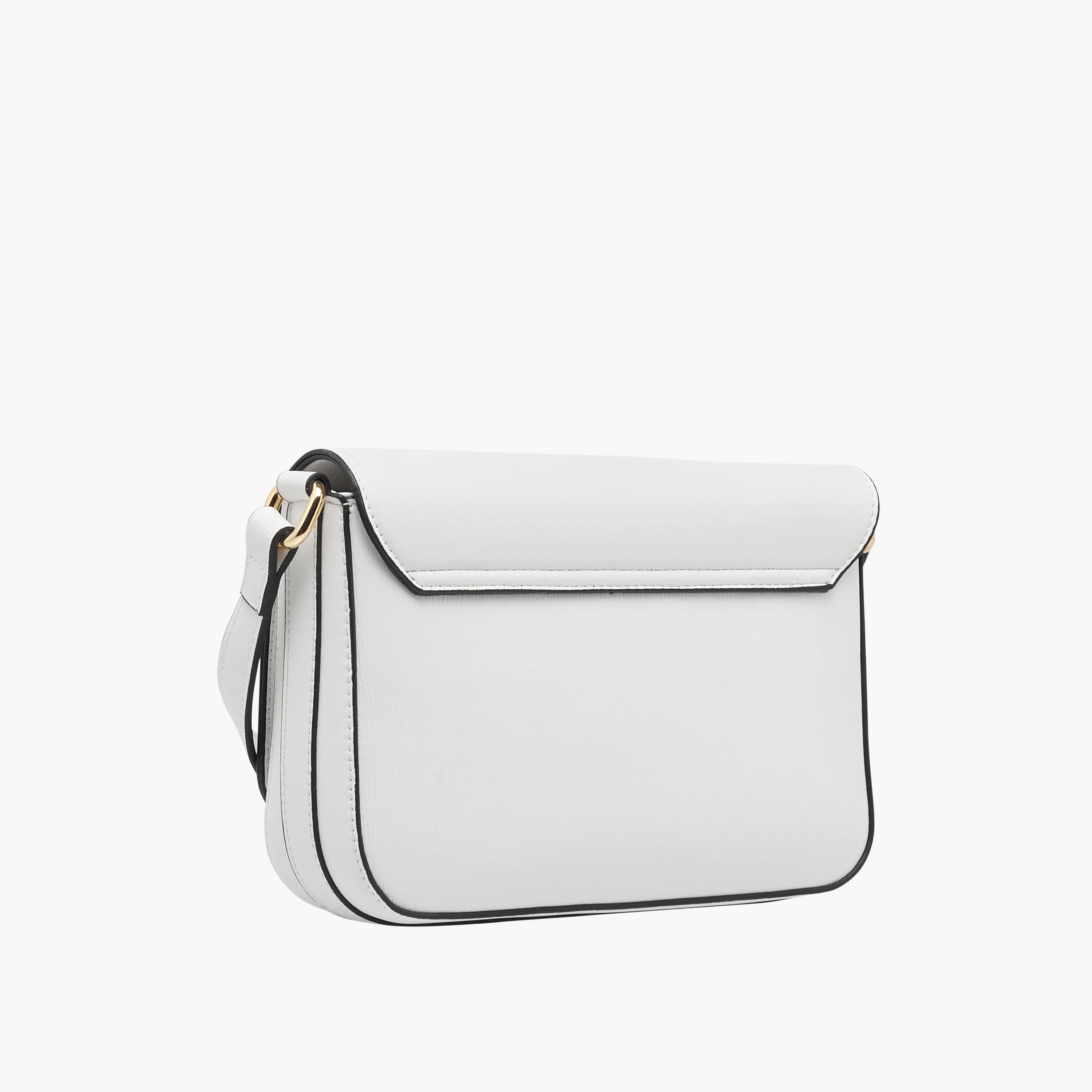 Celeste Solid Crossbody Bag with Flap Closure and Adjustable Strap-women-bagsandwallets-handbags-image-3