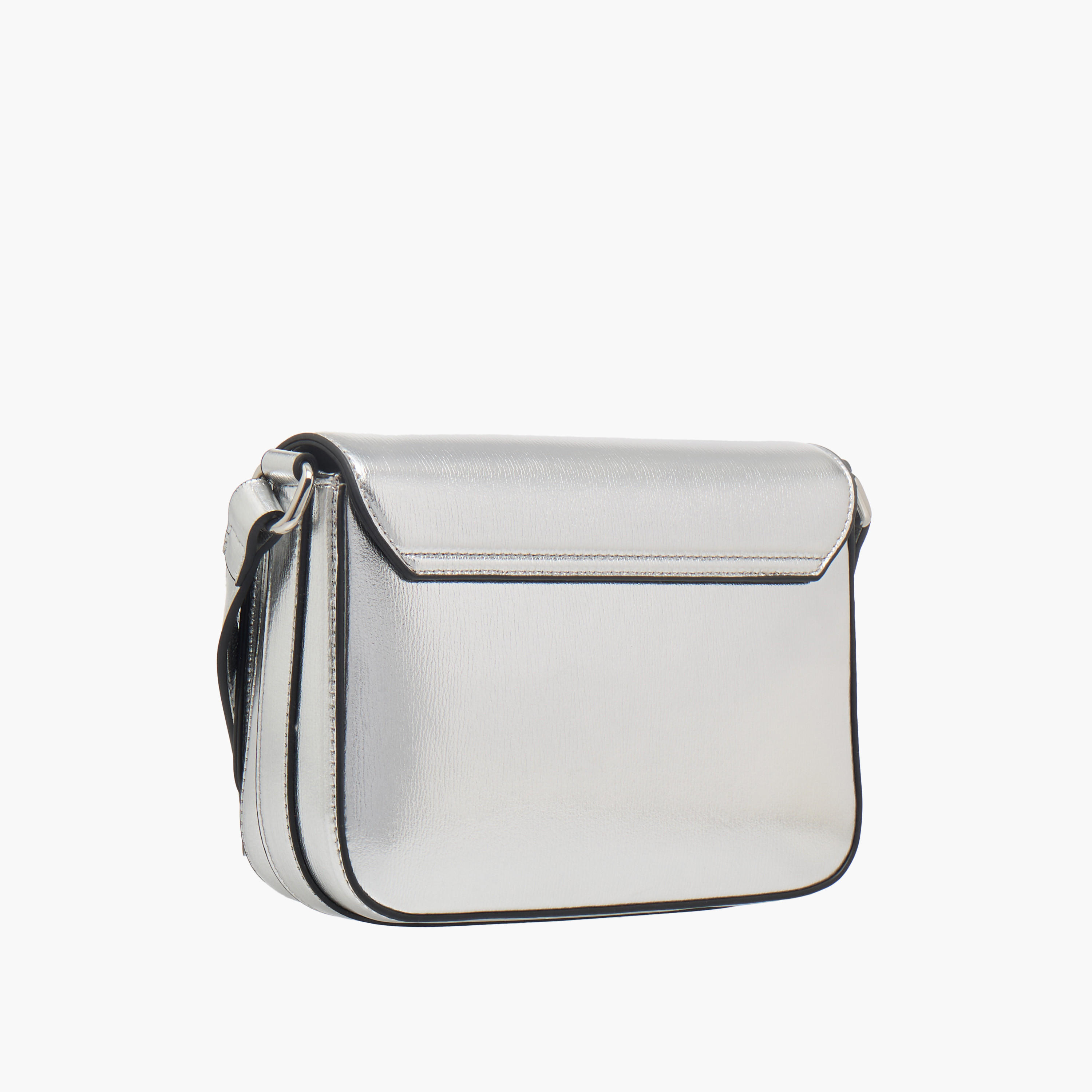 Celeste Metallic Crossbody Bag with Flap Closure and Adjustable Strap-women-bagsandwallets-handbags-image-4