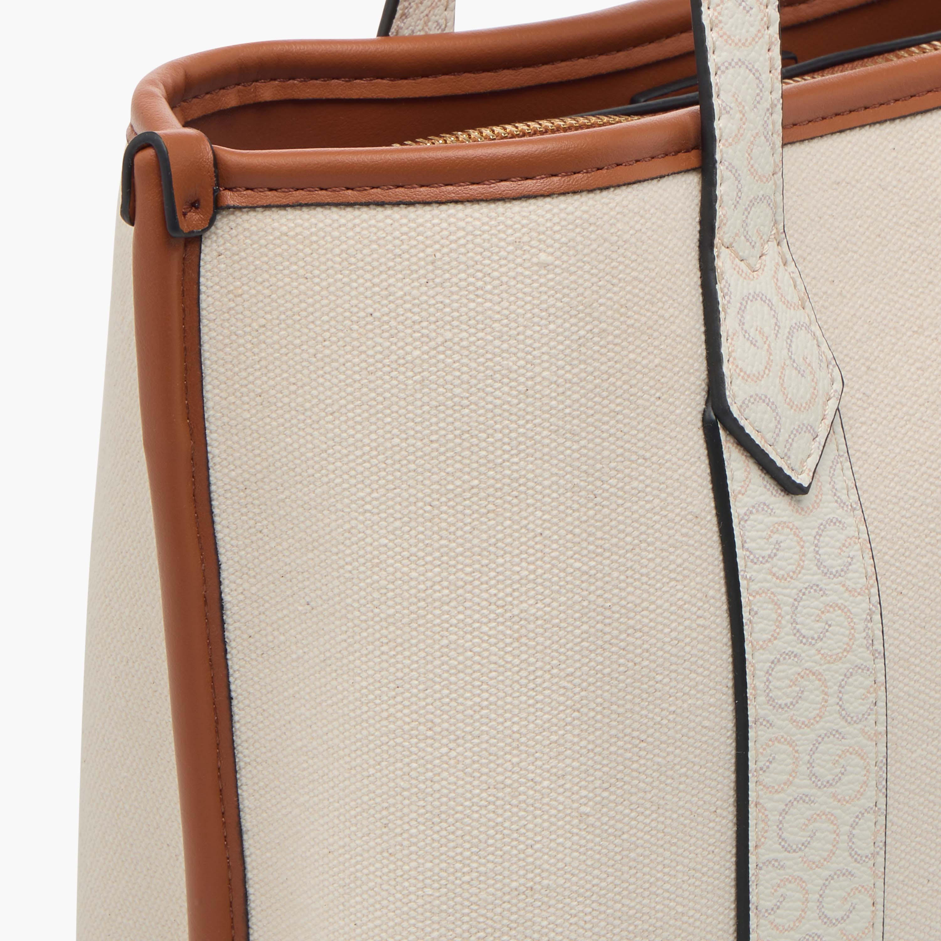 Celeste Monogram Textured Tote Bag with Double Handles and Detachable Strap-women-bagsandwallets-handbags-image-6