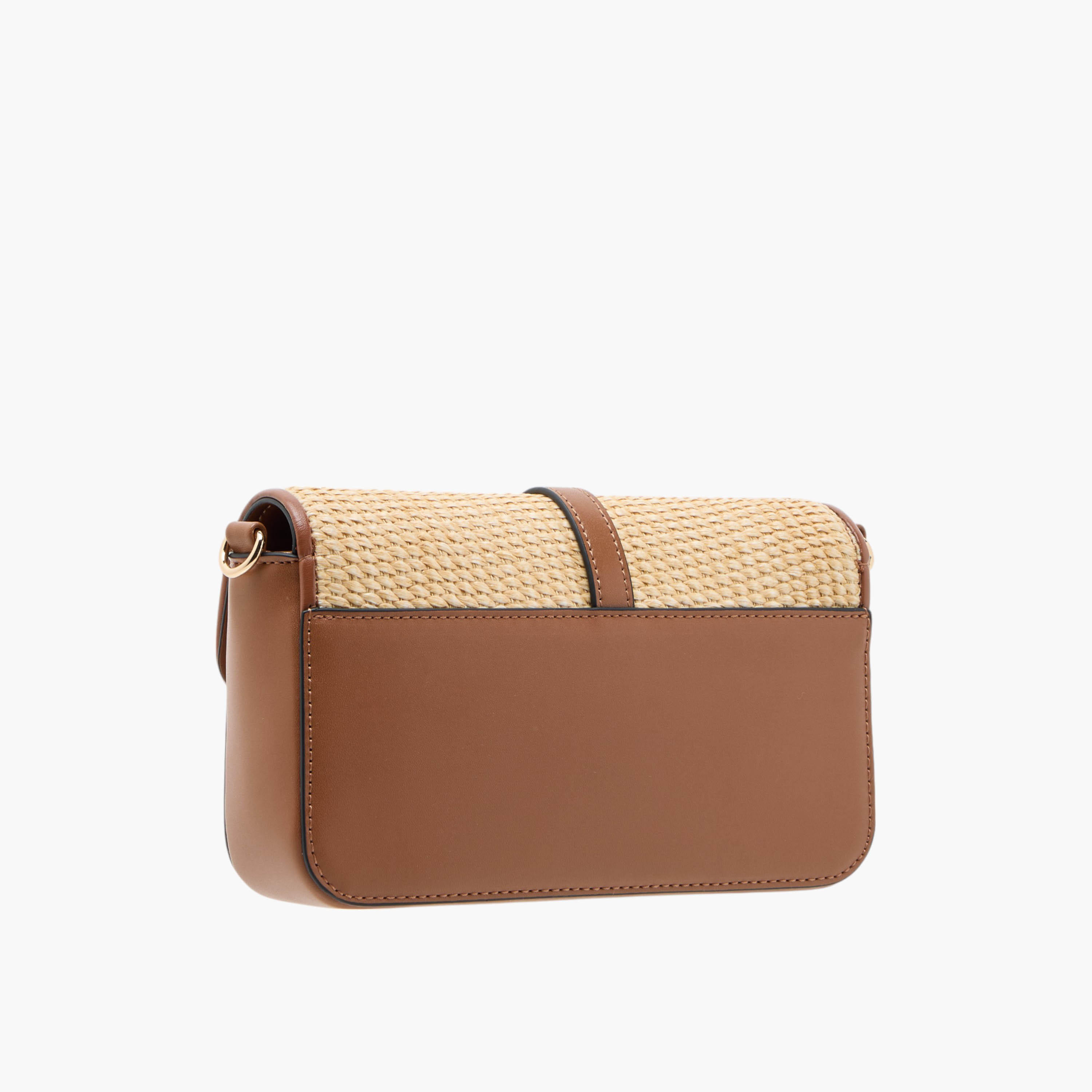 Elle Textured Crossbody Bag with Chain Strap and Button Closure-women-bagsandwallets-handbags-image-4