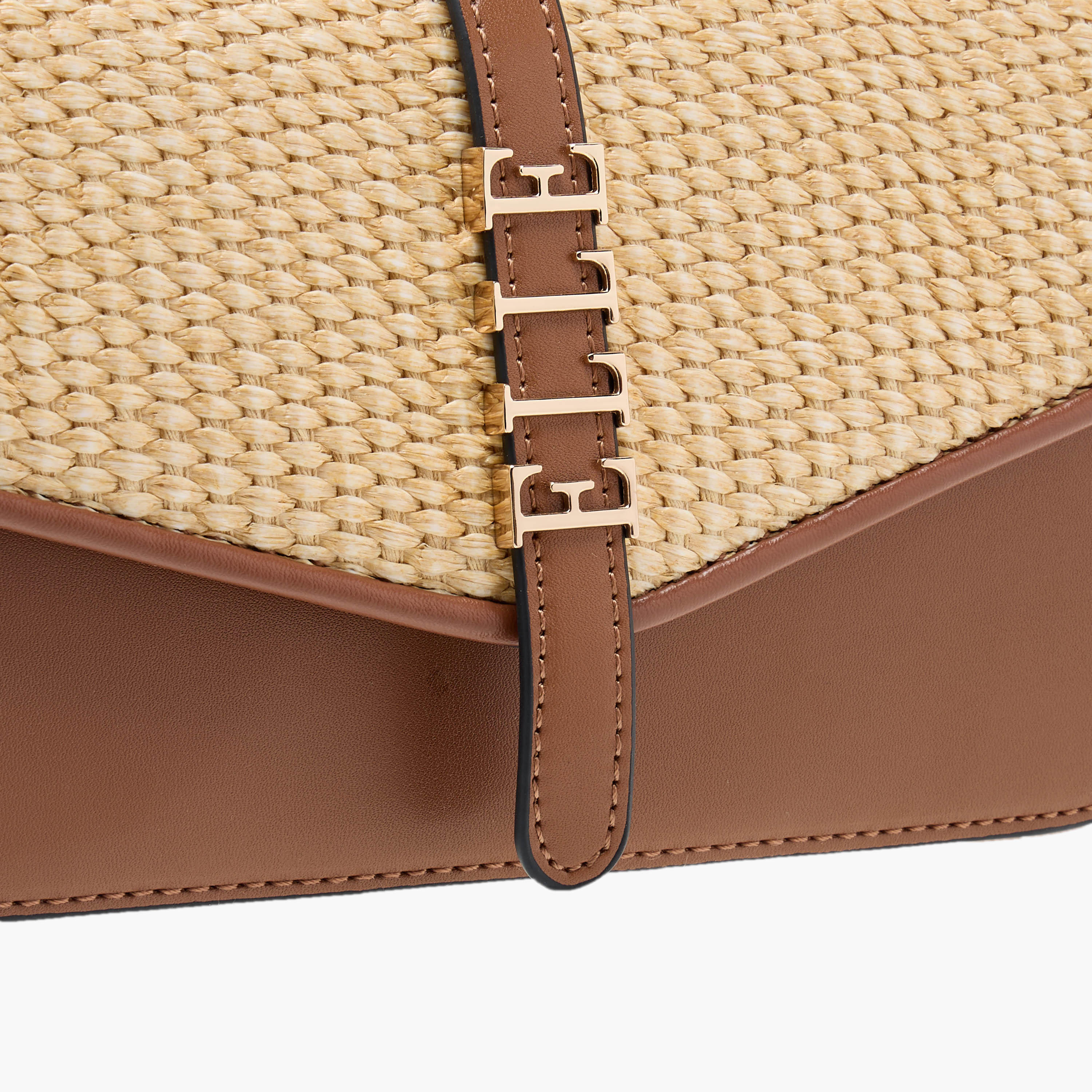Elle Textured Crossbody Bag with Chain Strap and Button Closure-women-bagsandwallets-handbags-image-5