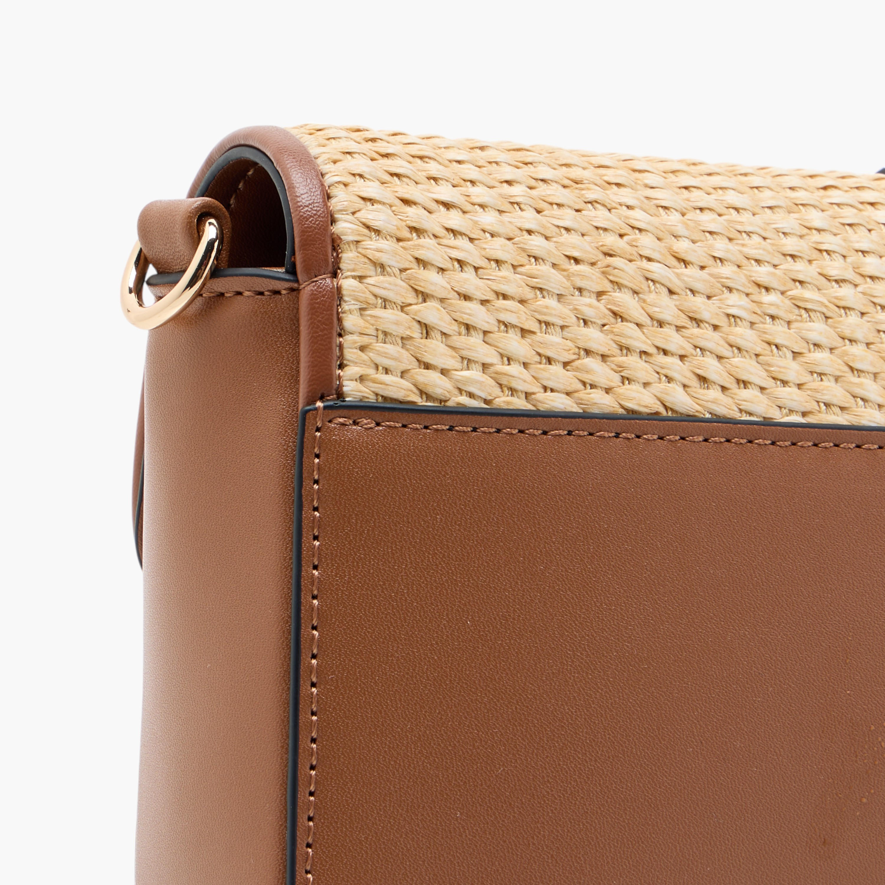 Elle Textured Crossbody Bag with Chain Strap and Button Closure-women-bagsandwallets-handbags-image-6