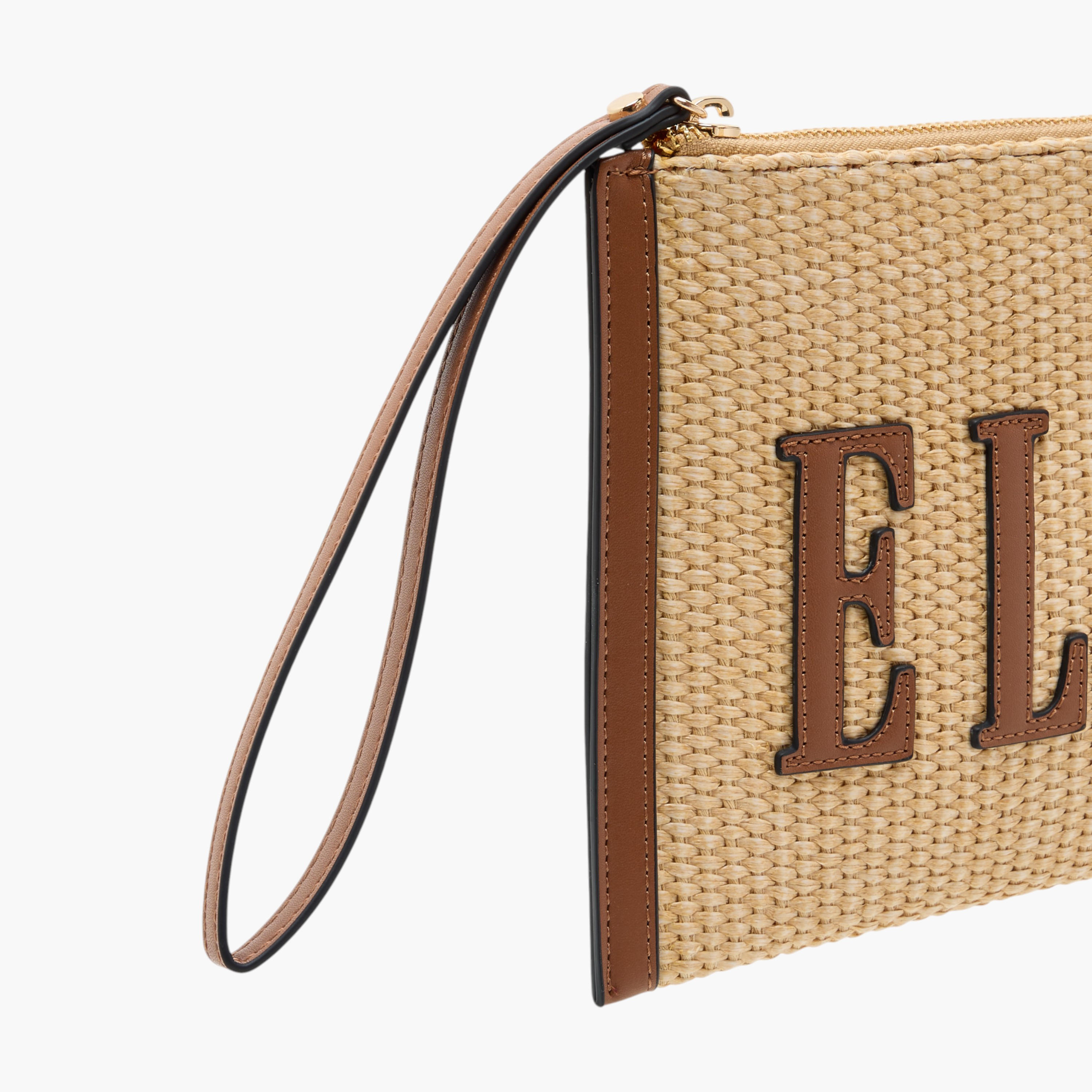 Elle Logo Detail Clutch with Zip Closure and Wrist Loop-women-bagsandwallets-handbags-image-5