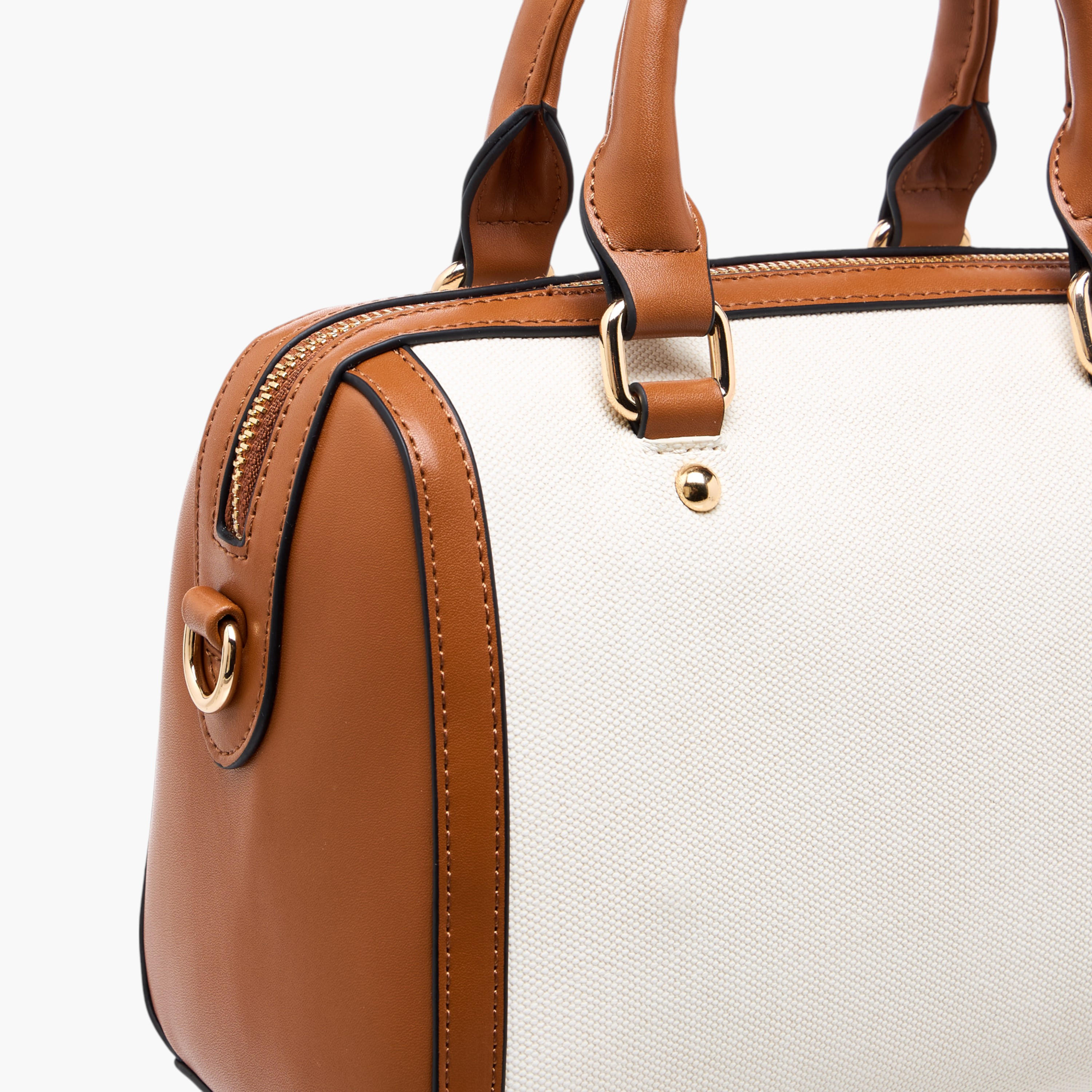 شنطة توتي بسحاب إغلاق ومقابض مزدوجة وتفاصيل الشعار من إيل-women-bagsandwallets-handbags-image-6