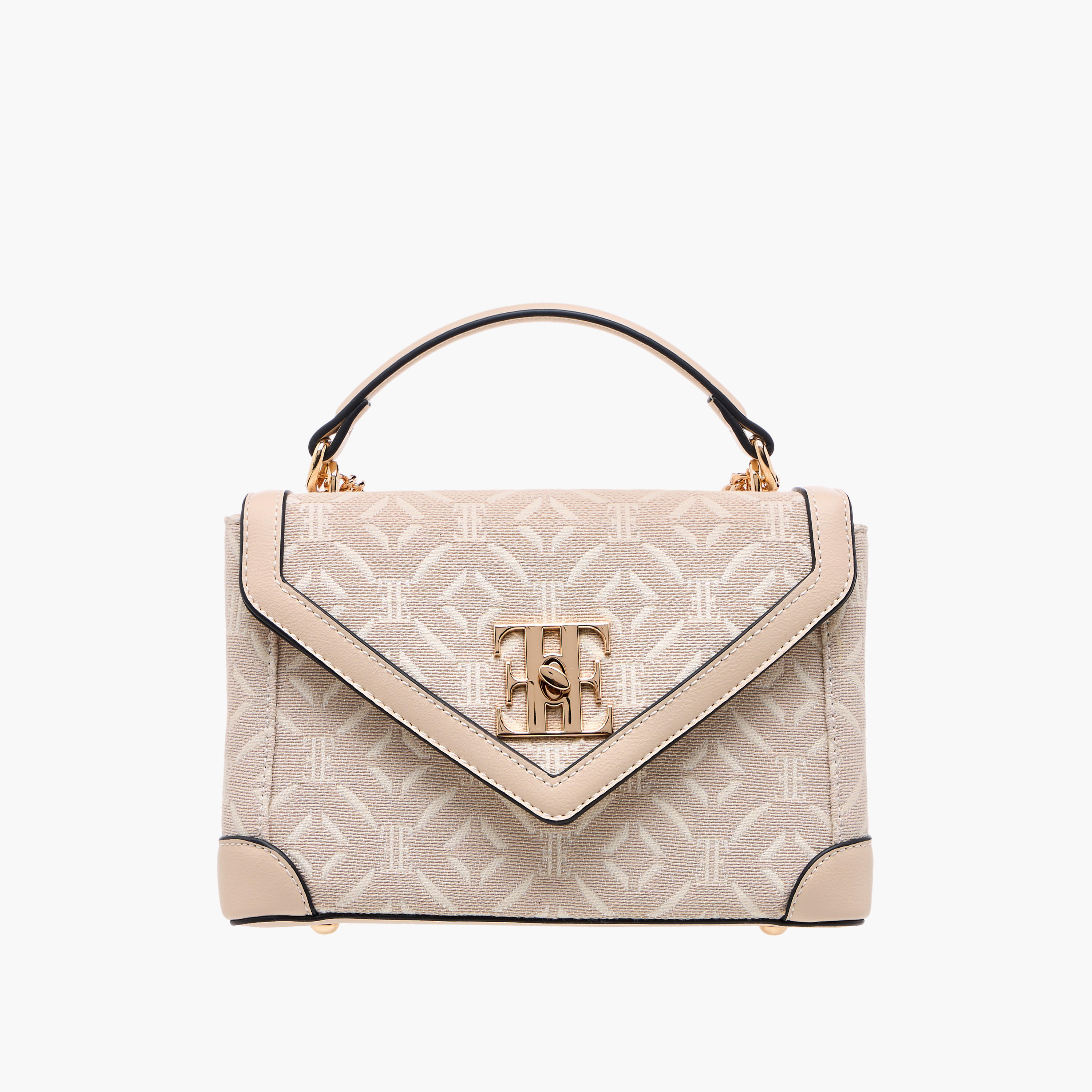 شنطة كروس بودي بشعار بارز الملمس وقفل إغلاق تويست من إيل-women-bagsandwallets-handbags-image-1