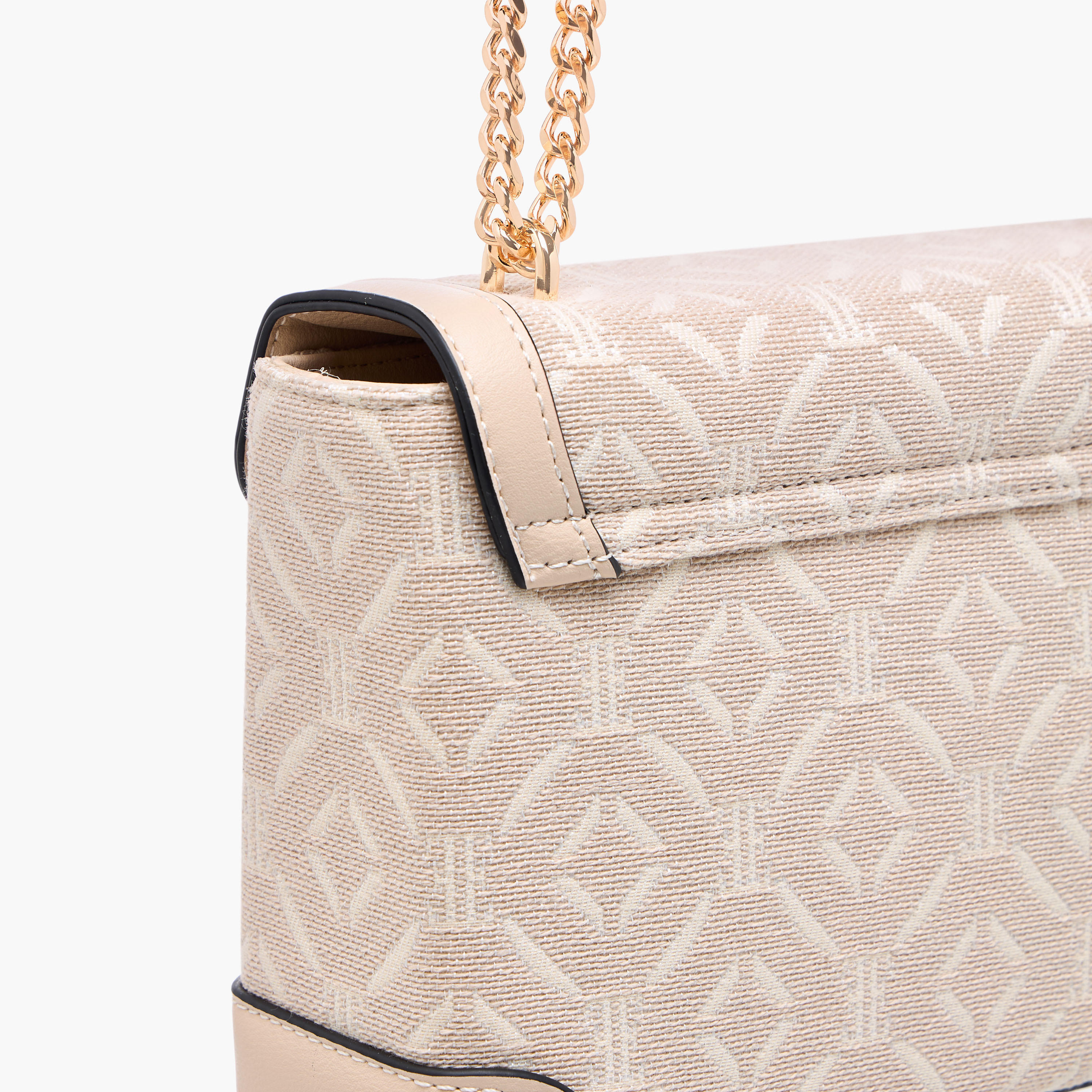 Elle Logo Textured Crossbody Bag with Twist Lock Closure-women-bagsandwallets-handbags-image-6