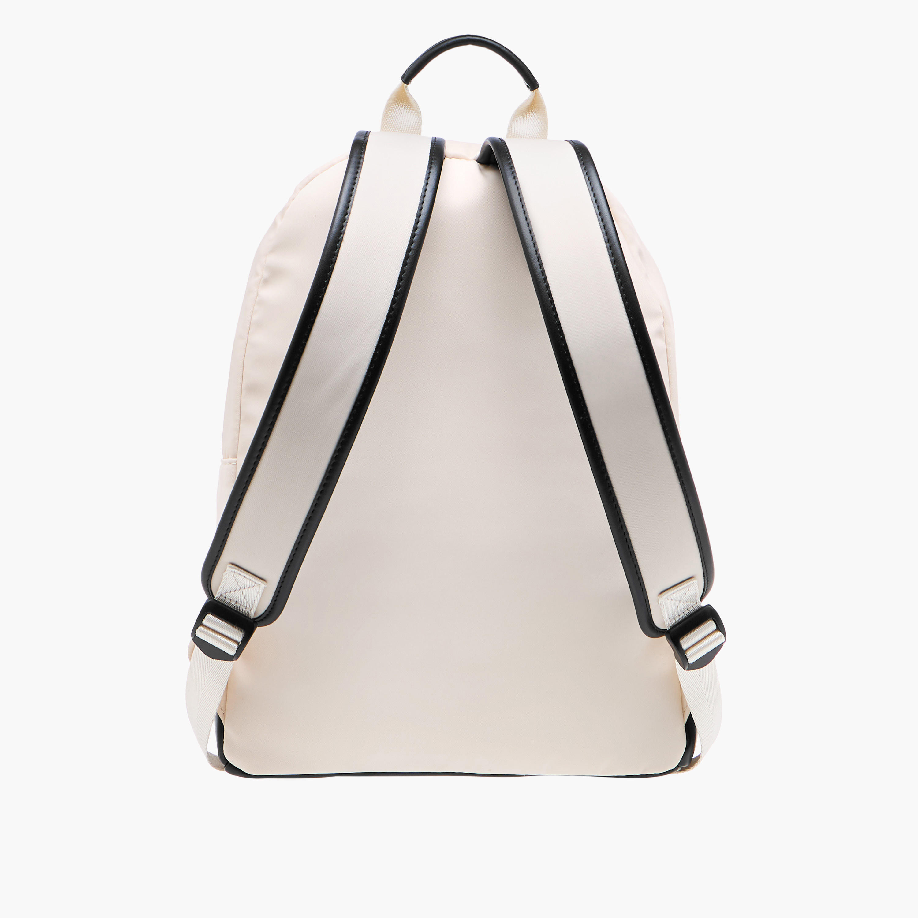 Lee Cooper Panelled Backpack with Zip Closure and Adjustable Strap - 29x15x40 cm-men-bags-image-3