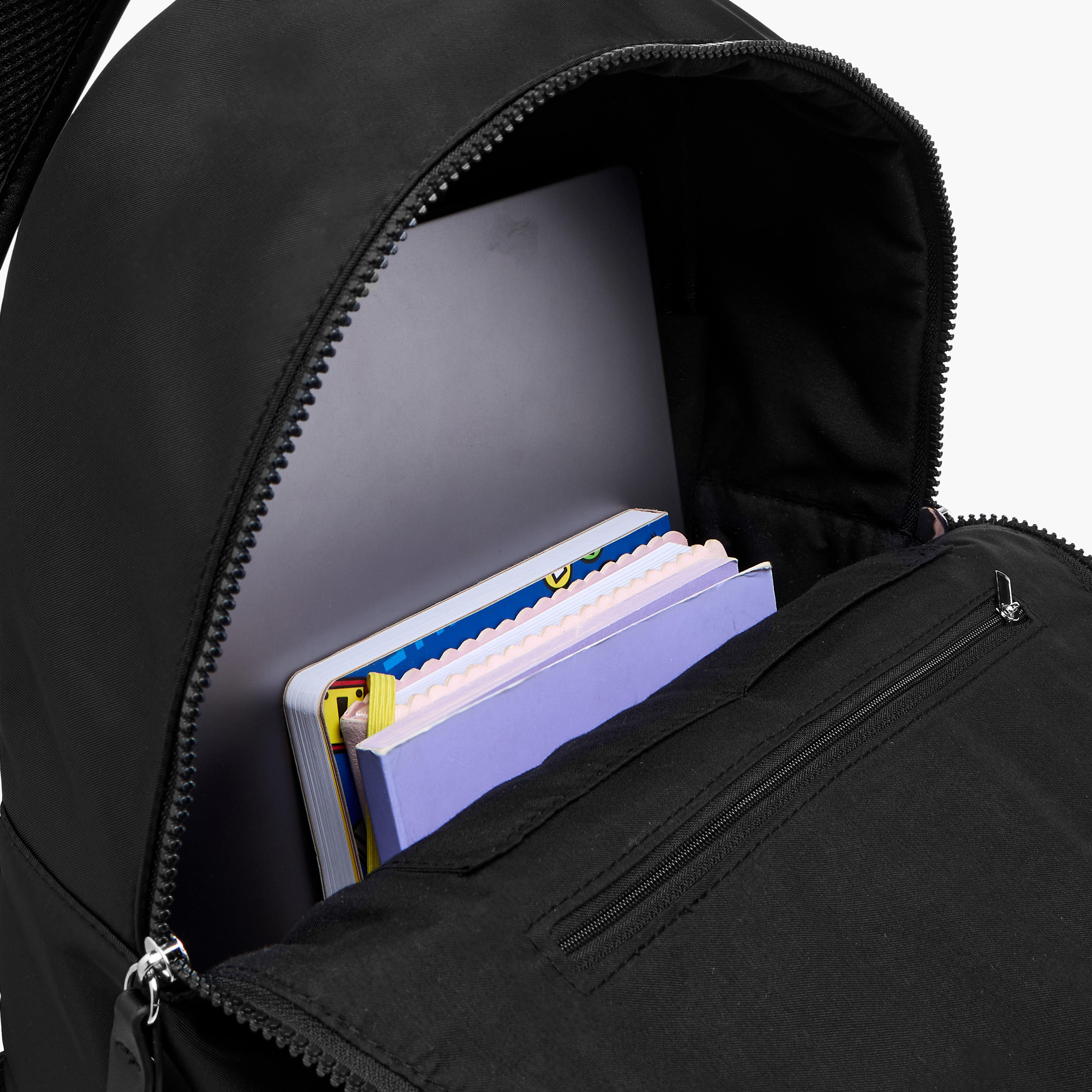 Lee Cooper Panelled Backpack with Zip Closure and Adjustable Strap - 29x15x40 cm-men-bags-image-6