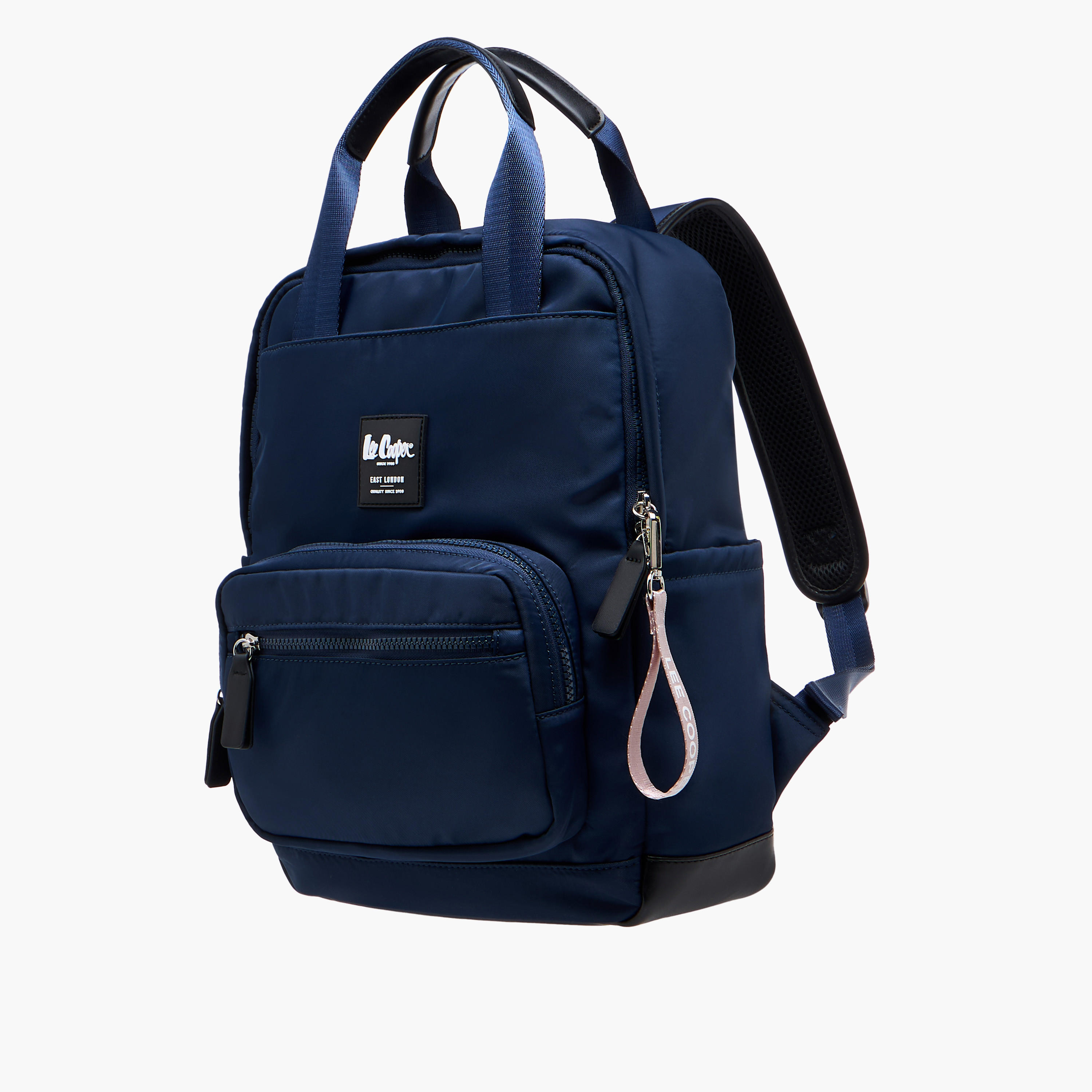 شنطة ظهر سادة بحزام قابل للتعديل وسحاب إغلاق من لي كوبر - 34x12x40 سم-men-bags-image-6
