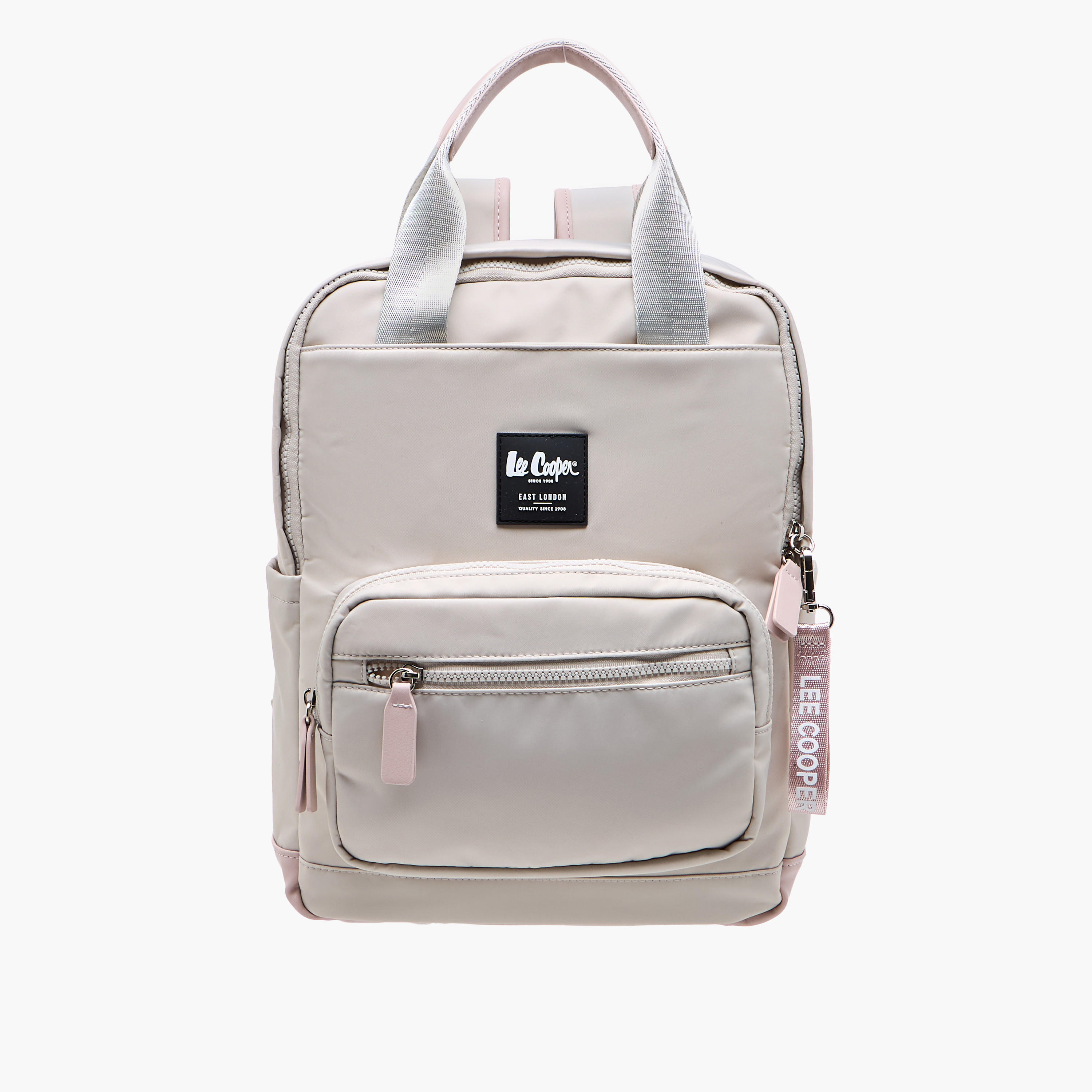 شنطة ظهر سادة بحزام قابل للتعديل وسحاب إغلاق من لي كوبر - 34x12x40 سم-men-bags-image-7