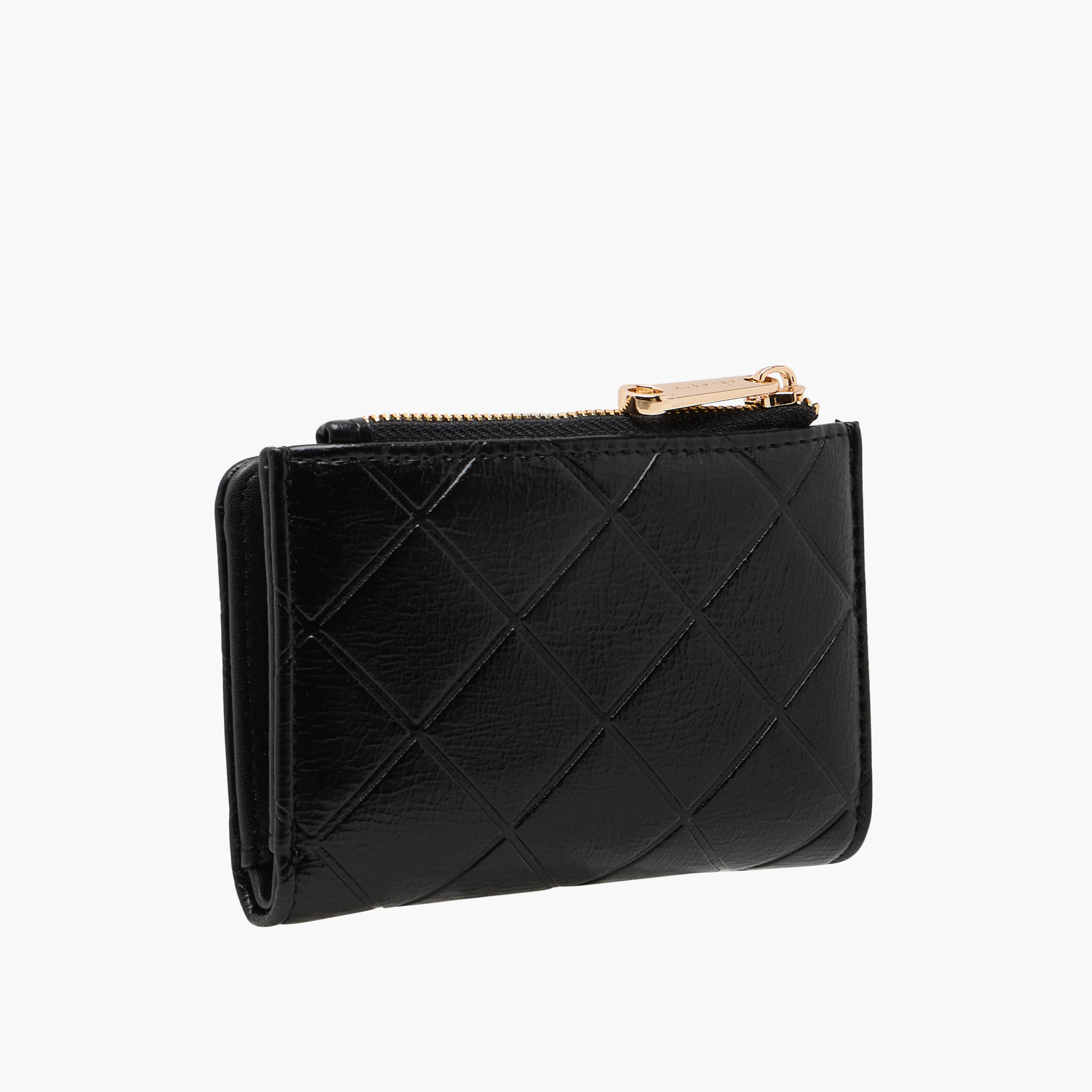 Celeste Quilted Bi-Fold Wallet with Zip Closure-women-bagsandwallets-wallets-image-2