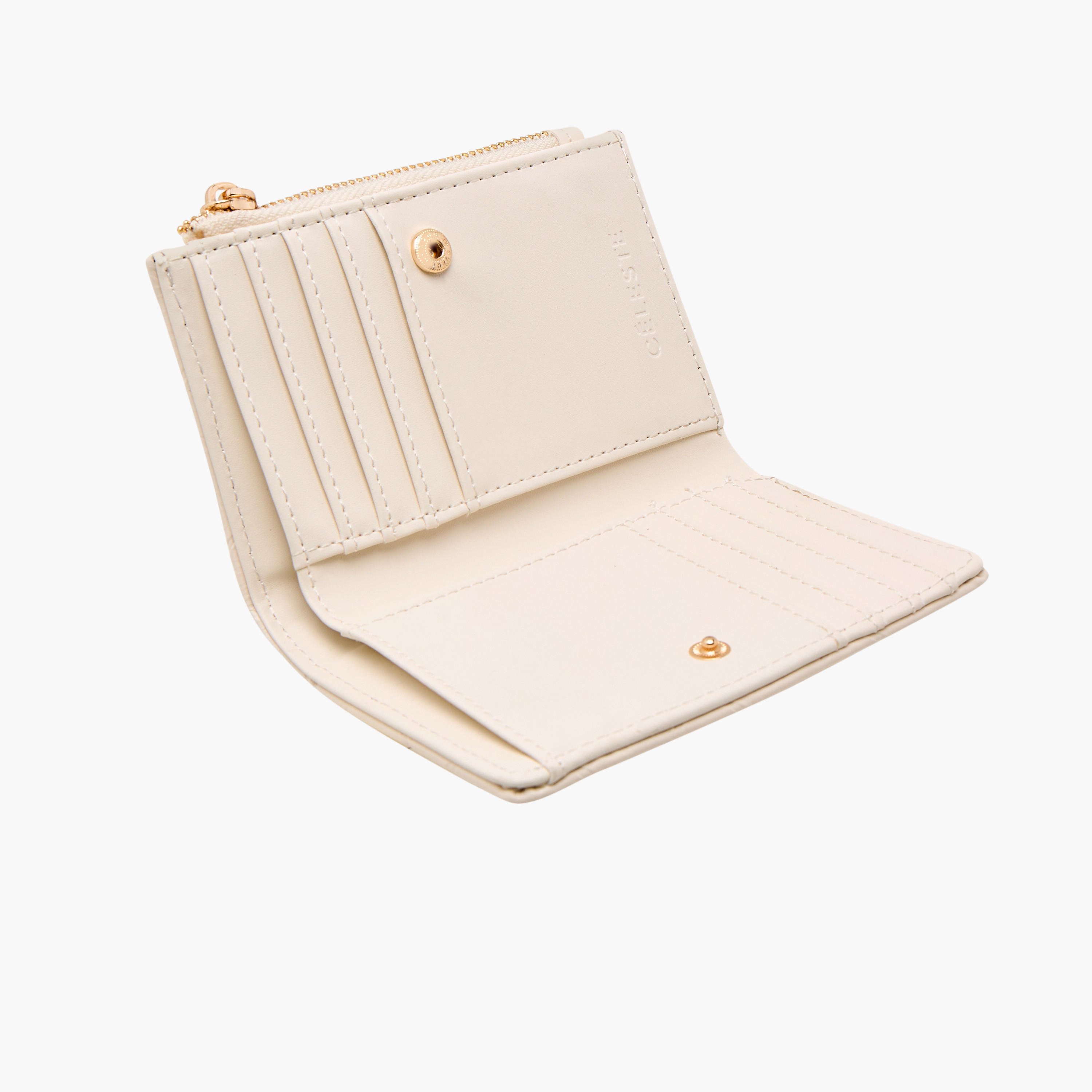 محفظة مبطنة بطيّة ثنائية وسحاب إغلاق من سيليست-women-bagsandwallets-wallets-image-5
