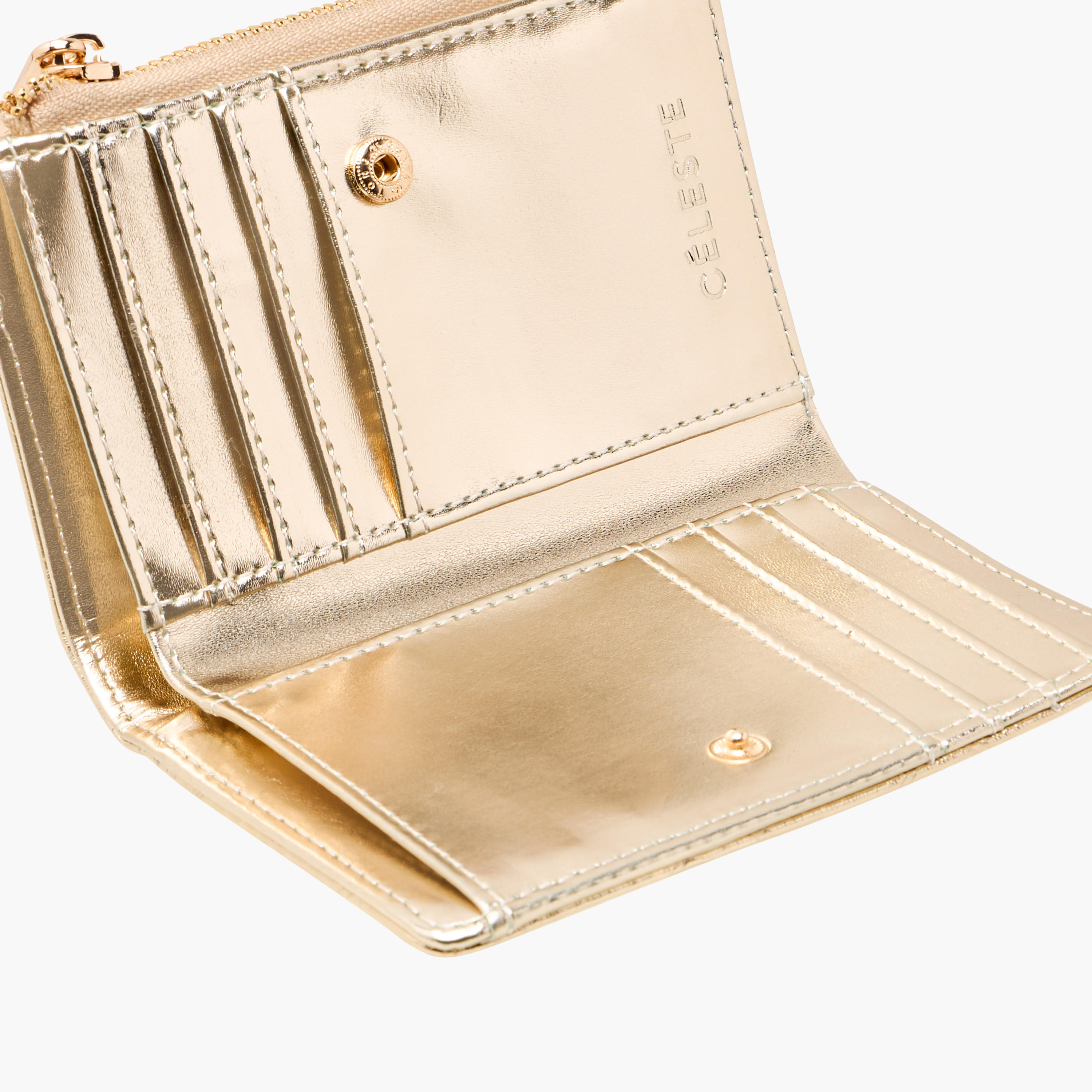 محفظة مبطنة بطيّة ثنائية وسحاب إغلاق من سيليست-women-bagsandwallets-wallets-image-1