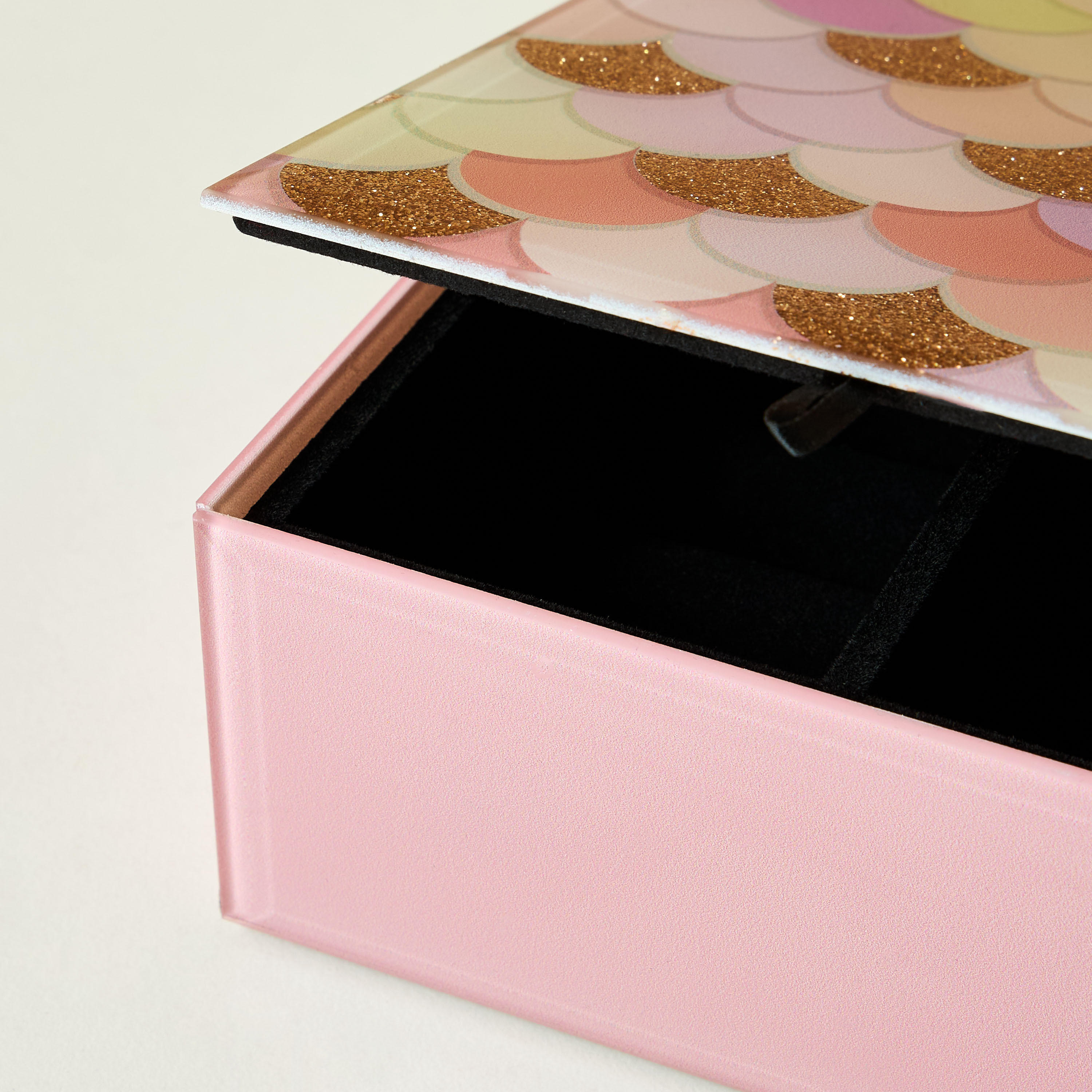 Mermaid Collection Glass Jewellery Box - 14x14x7 cms-women-watchesandjewellery-jewellery-storage-image-4