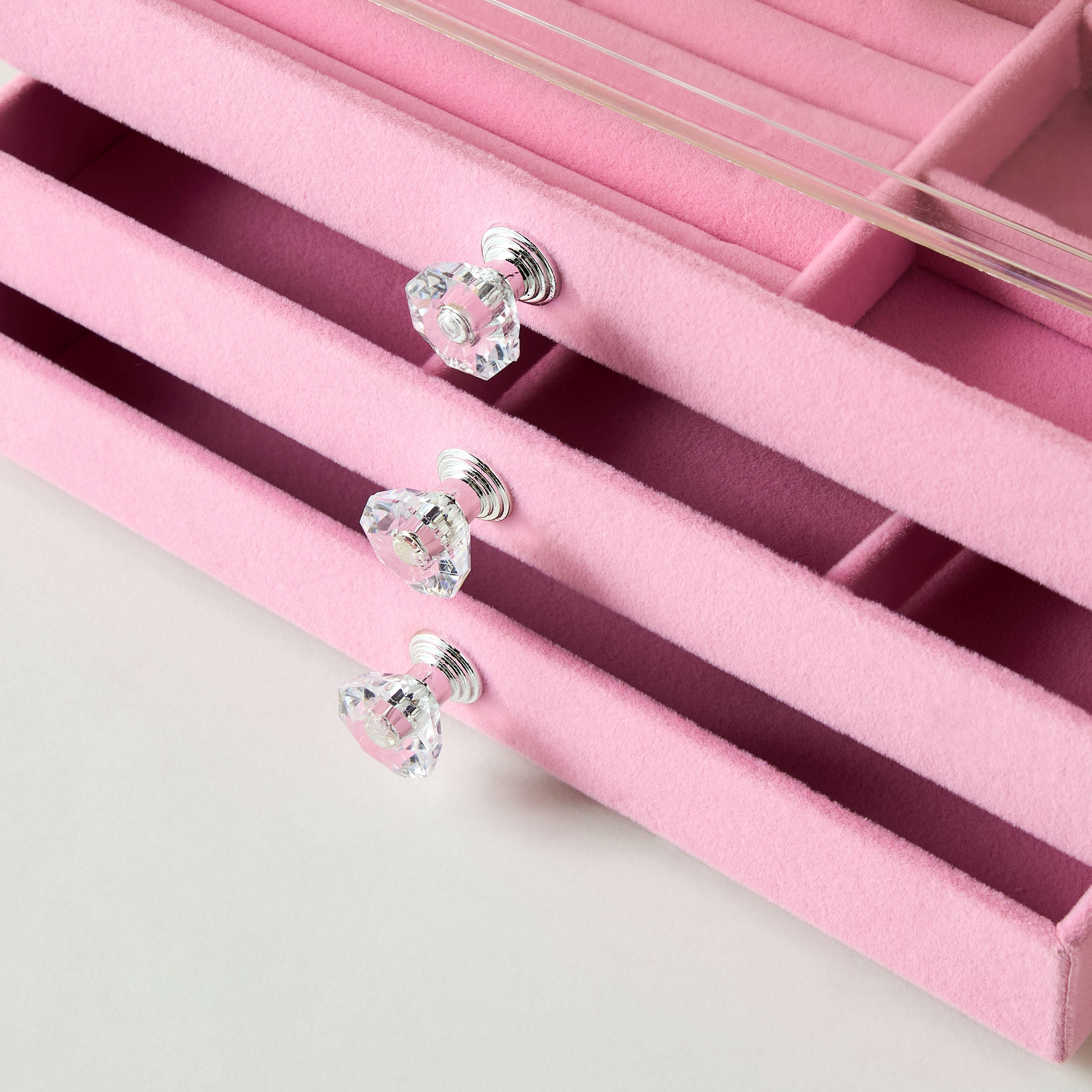 منظم مجوهرات بثلاثة أقسام وتصميم حورية البحر - 24x14x11 سم-women-watchesandjewellery-jewellery-storage-image-6