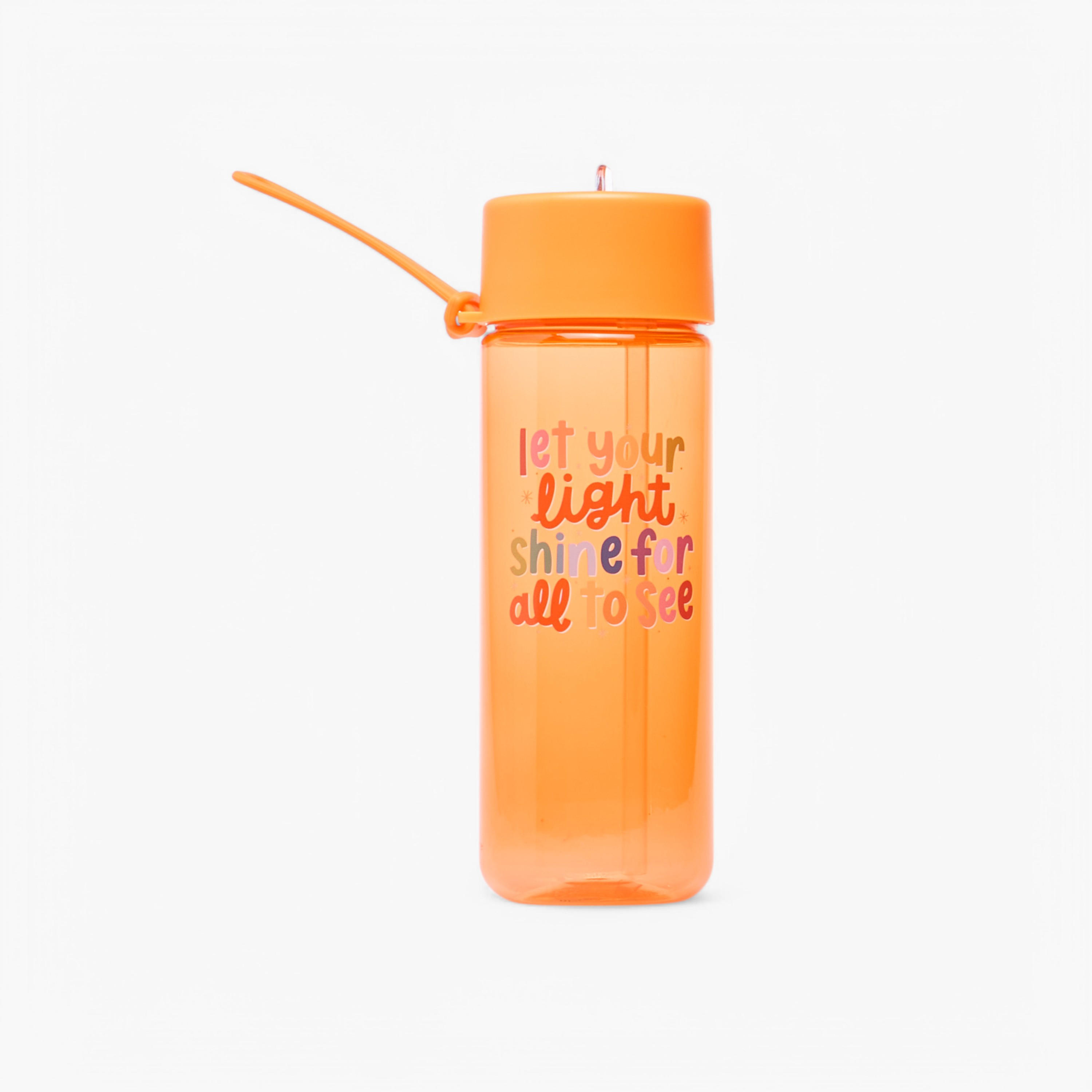 Slogan Print Sipper Water Bottle-school-waterbottles-image-1
