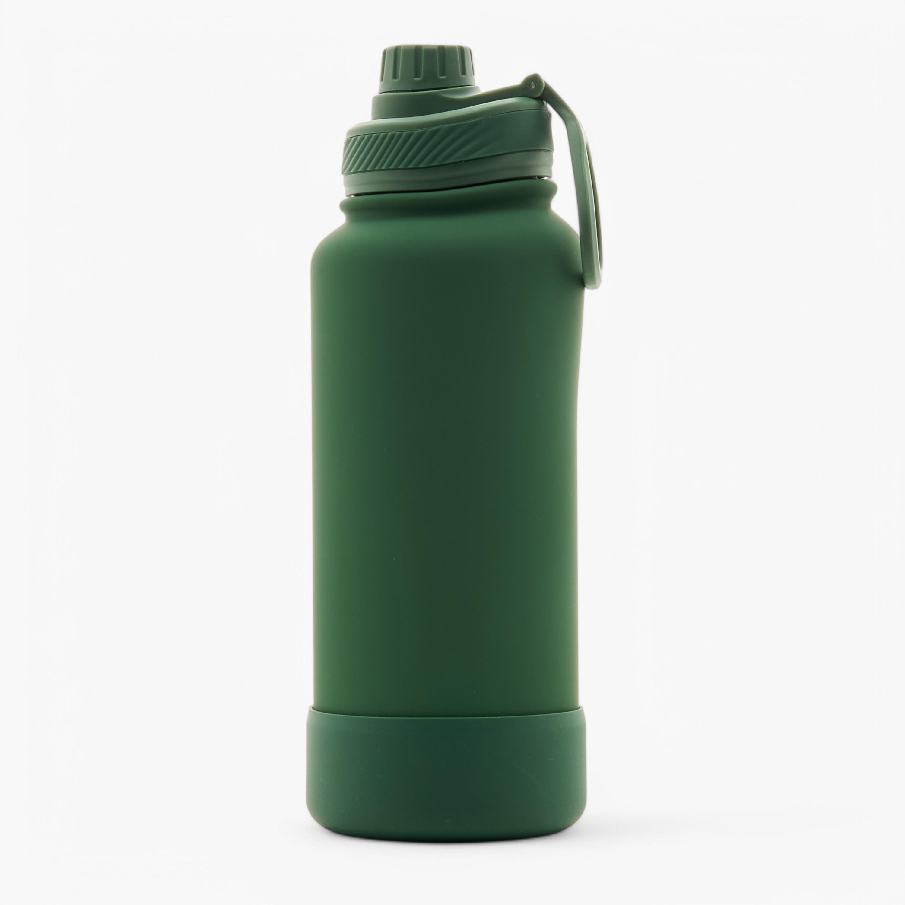 Solid Double Wall Stainless Steel Water Bottle with Handle - 1 L-school-waterbottles-image-1