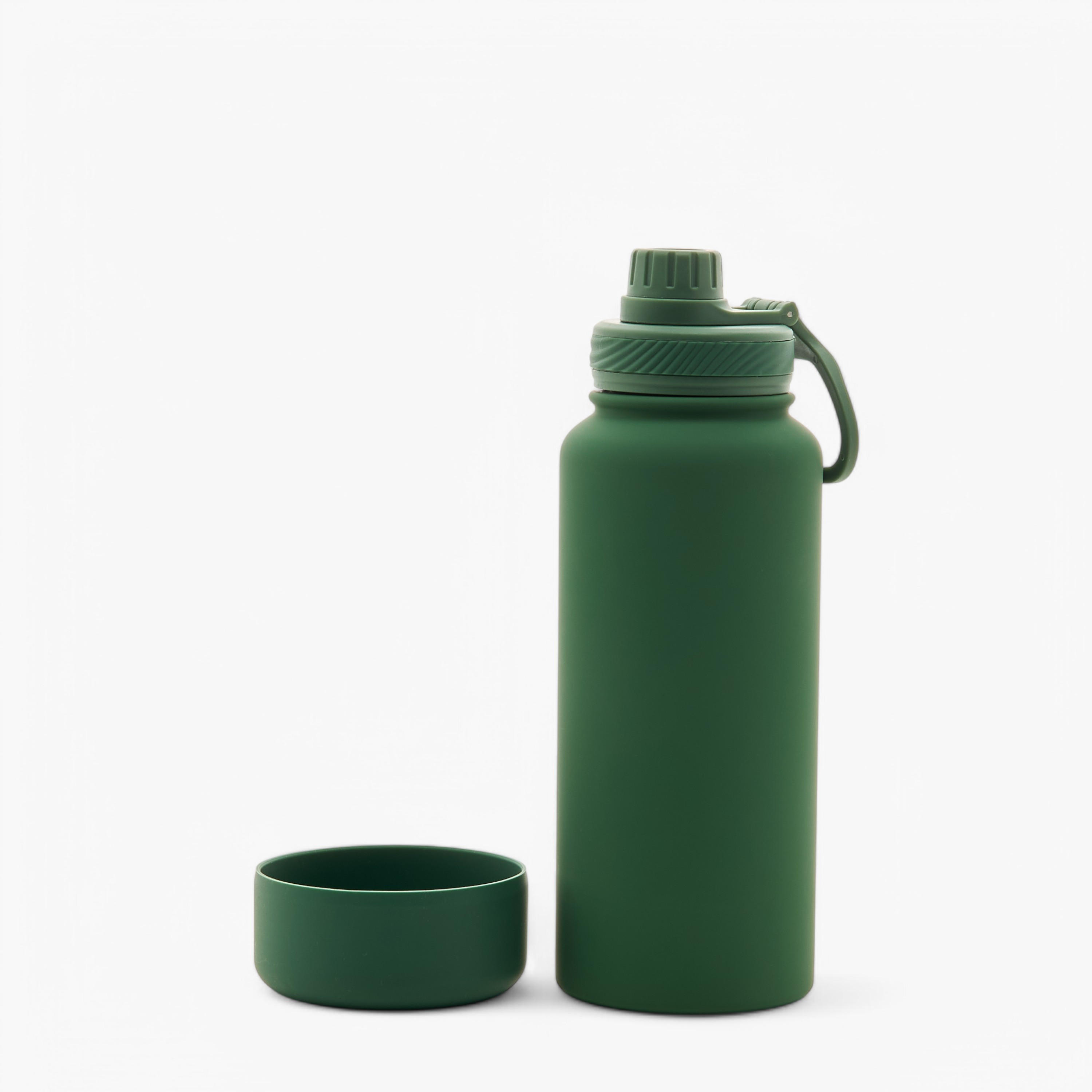 Solid Double Wall Stainless Steel Water Bottle with Handle - 1 L-school-waterbottles-image-6