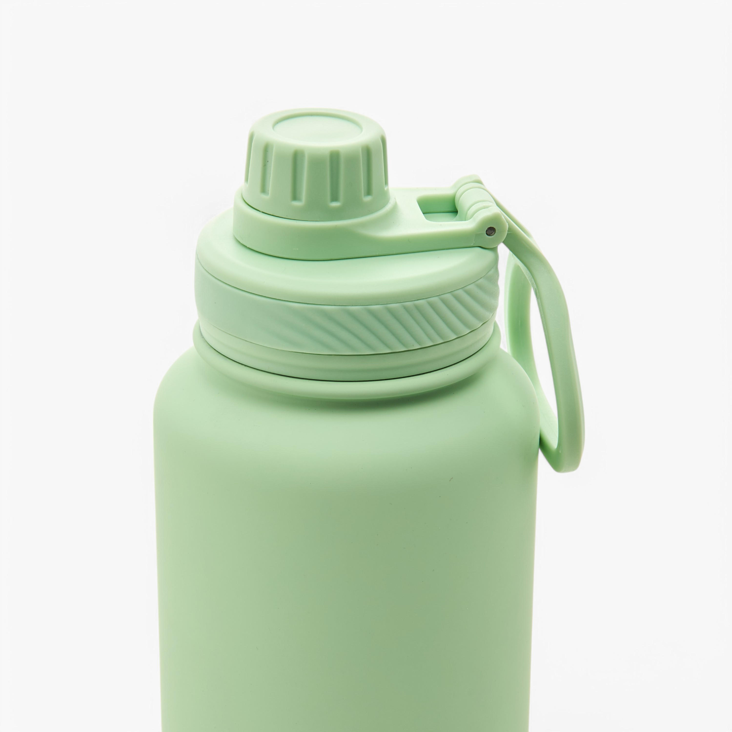 Solid Double Wall Stainless Steel Water Bottle with Handle - 1 L-school-waterbottles-image-3