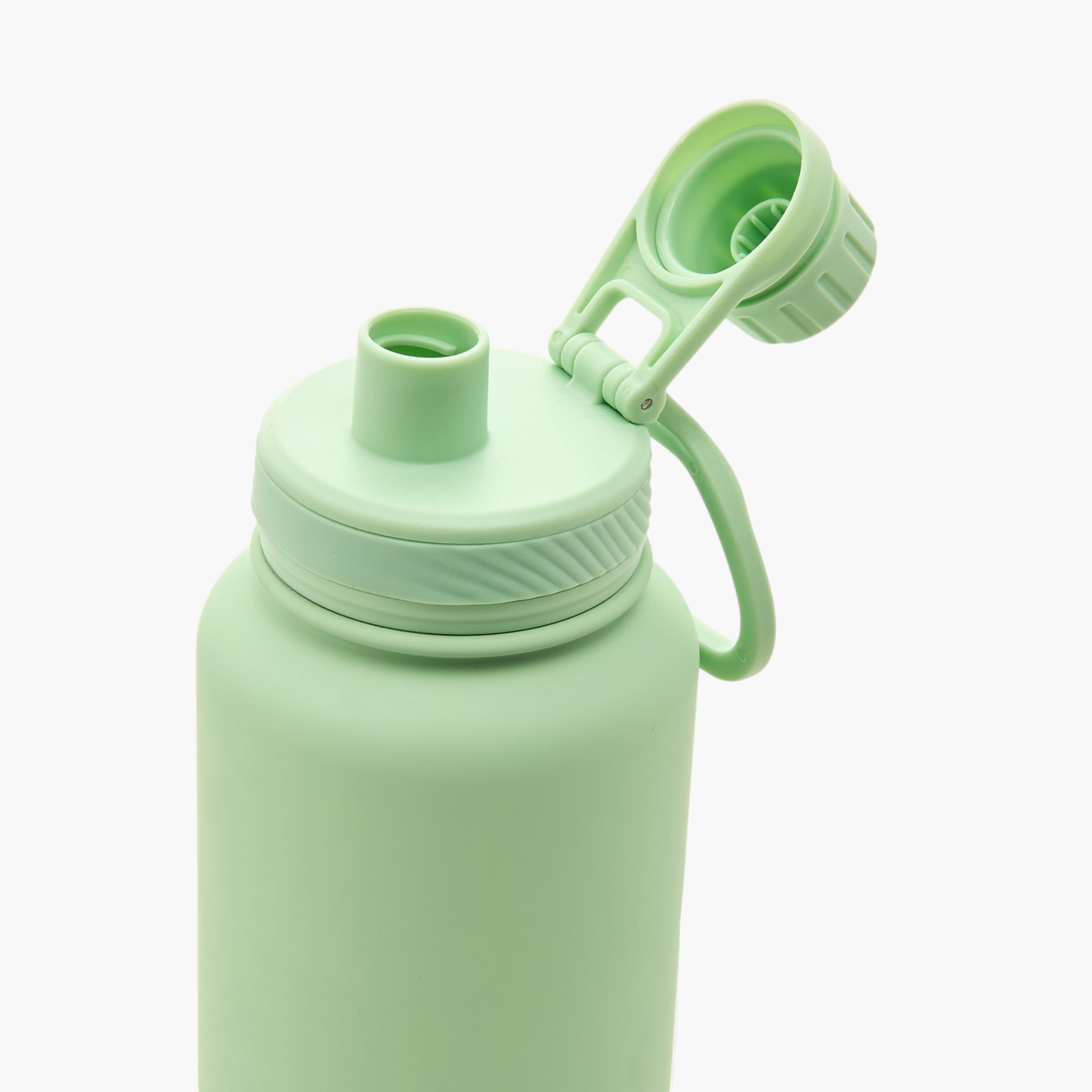 Solid Double Wall Stainless Steel Water Bottle with Handle - 1 L-school-waterbottles-image-4