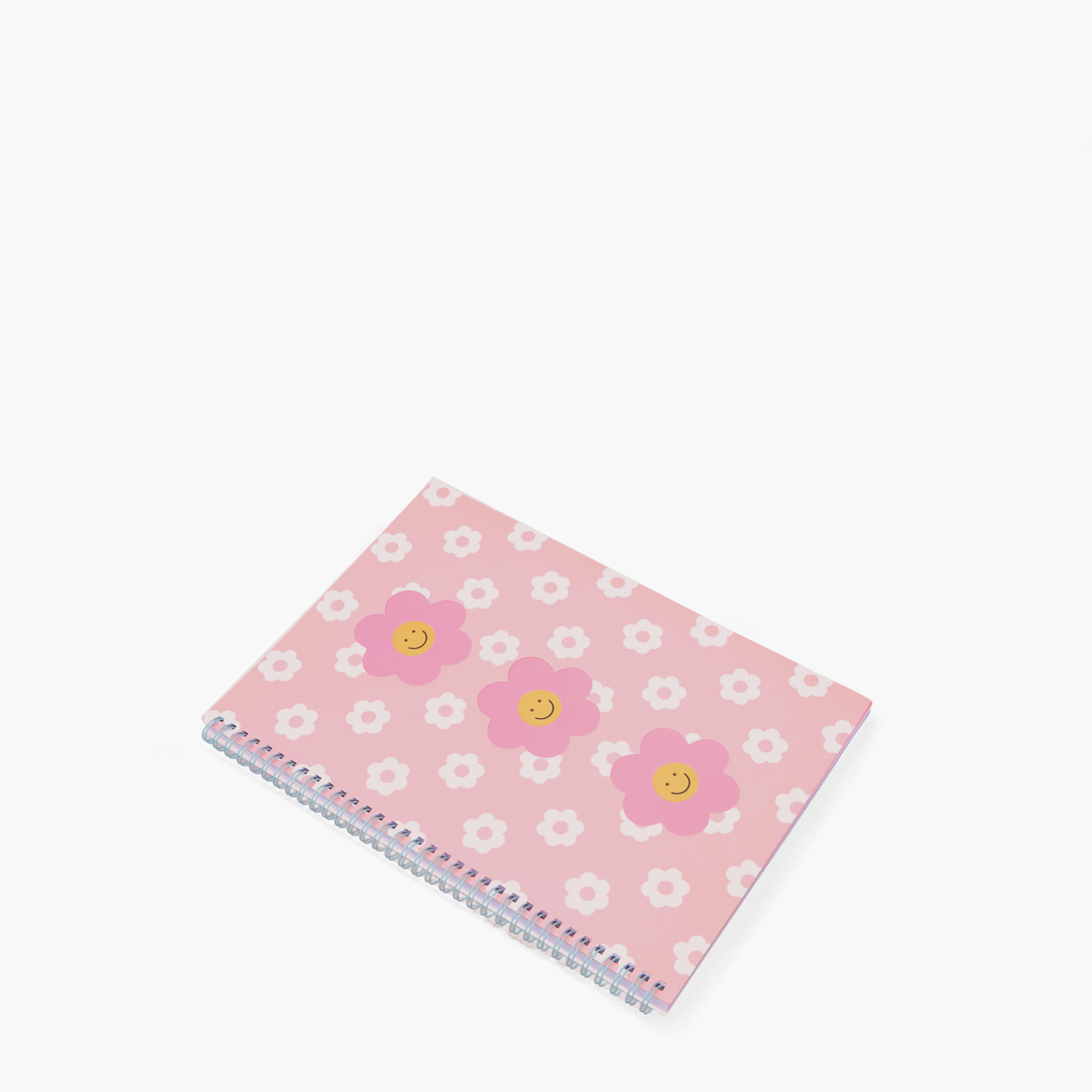 Floral Print 60-Sheet Ruled Sprial A4 Notebook-school-stationery-notebooks-image-2
