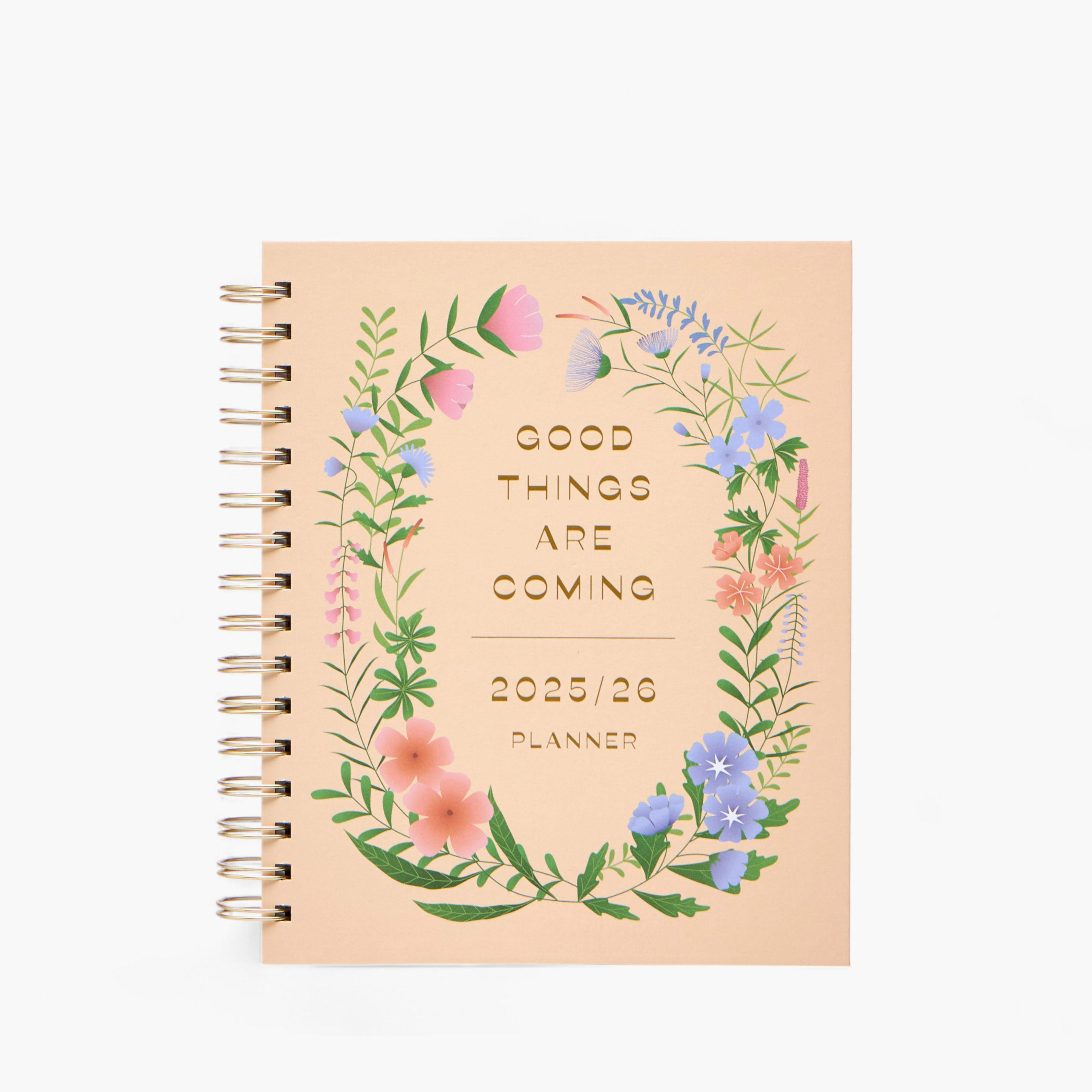 Slogan Print 18-Month Hardcover Agenda Planner-school-stationery-notebooks-image-2