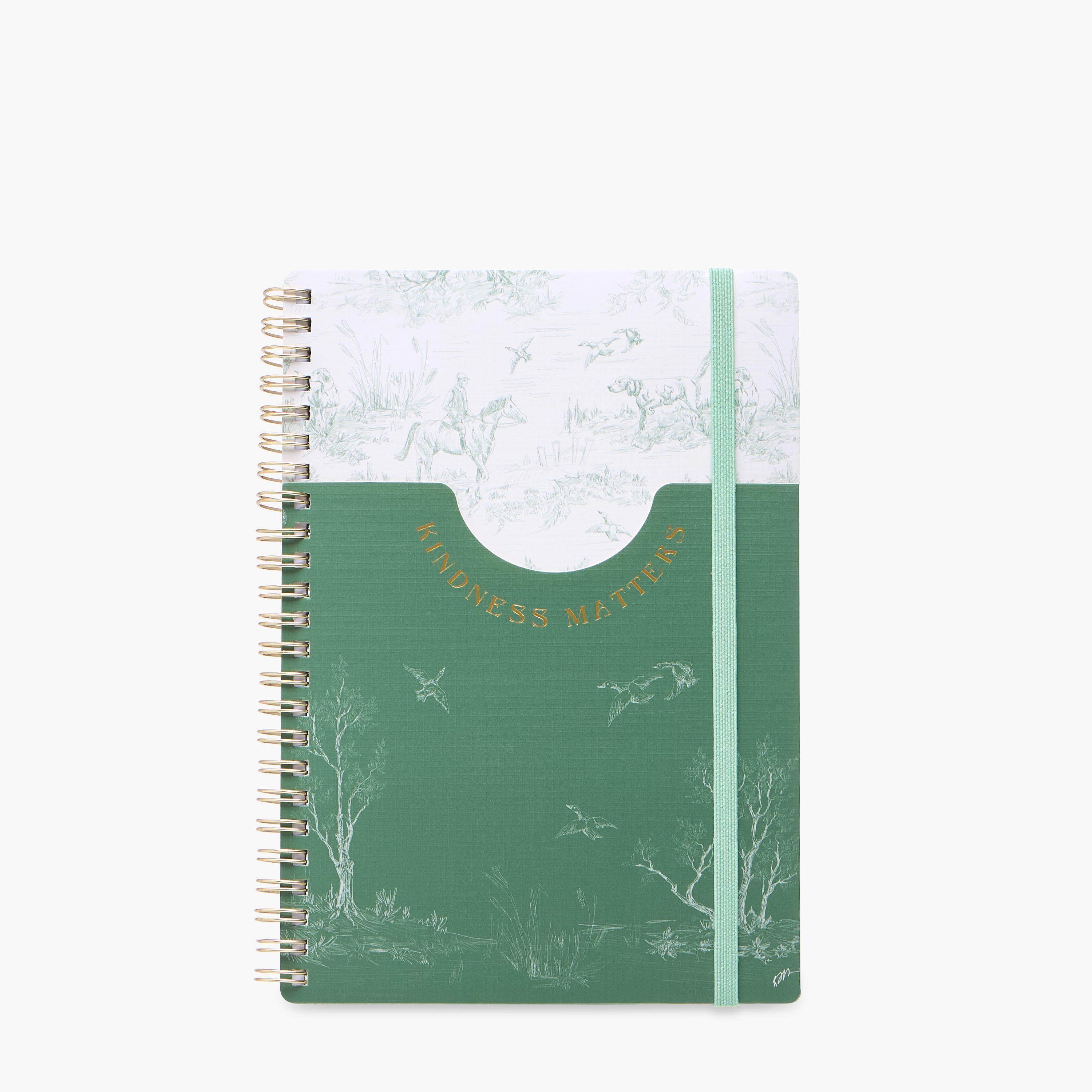 Printed A5 Ruled Spiral Notebook with Pocket-school-stationery-notebooks-image-1