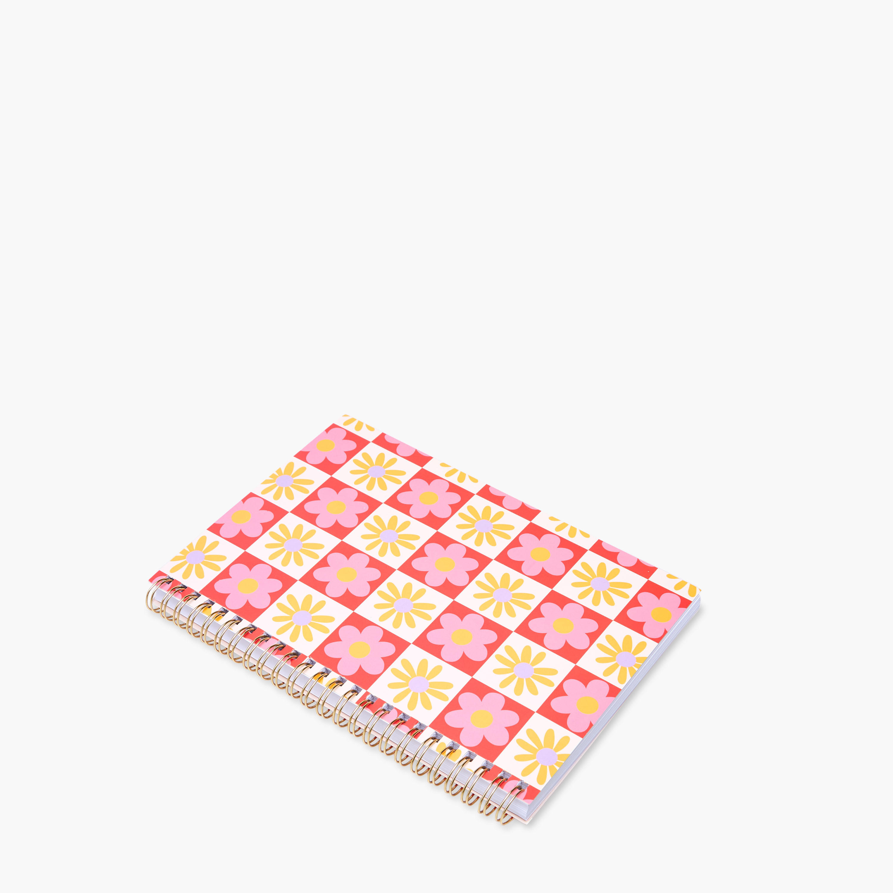 Floral Print A5 Ruled Spiral Notebook-school-stationery-notebooks-image-2