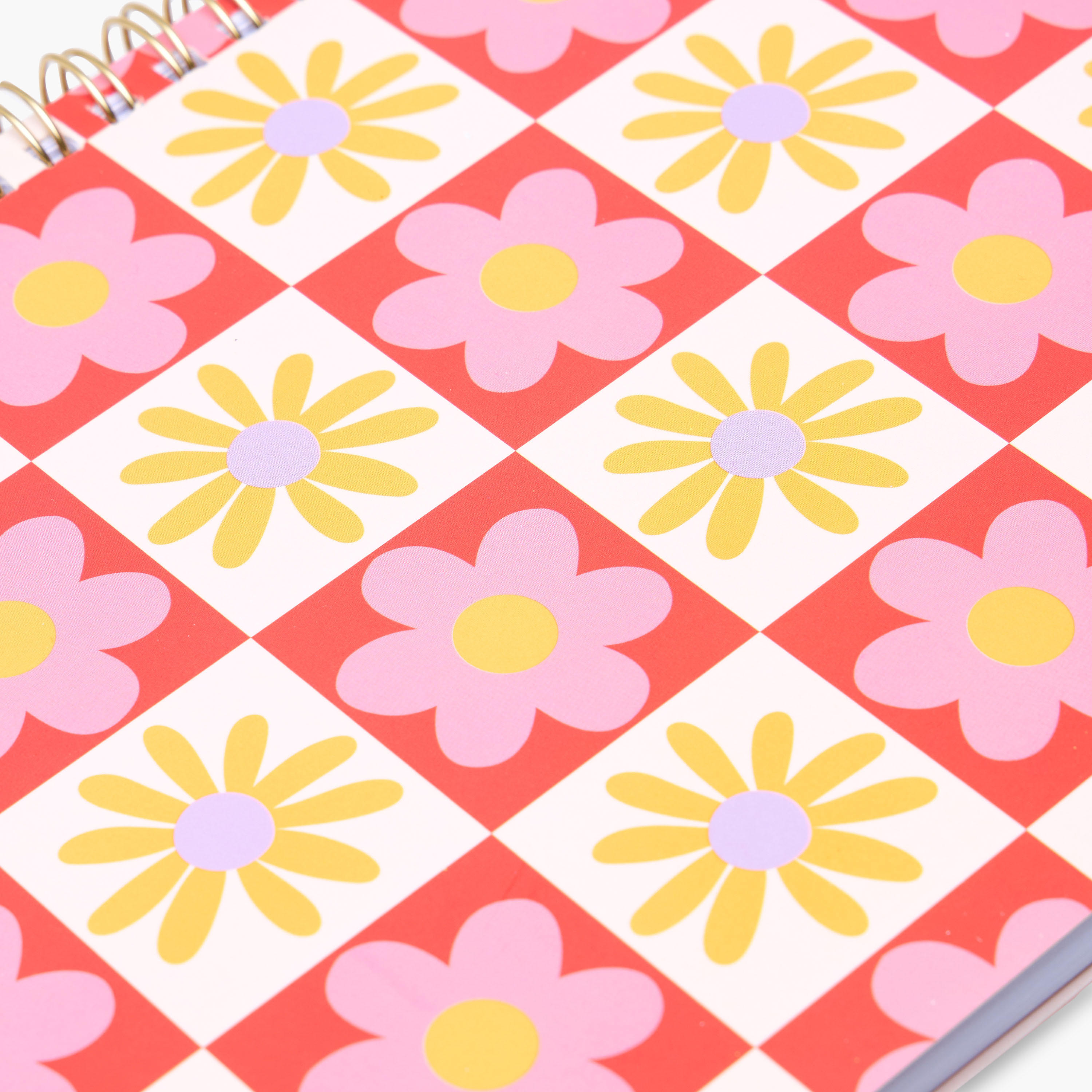Floral Print A5 Ruled Spiral Notebook-school-stationery-notebooks-image-4