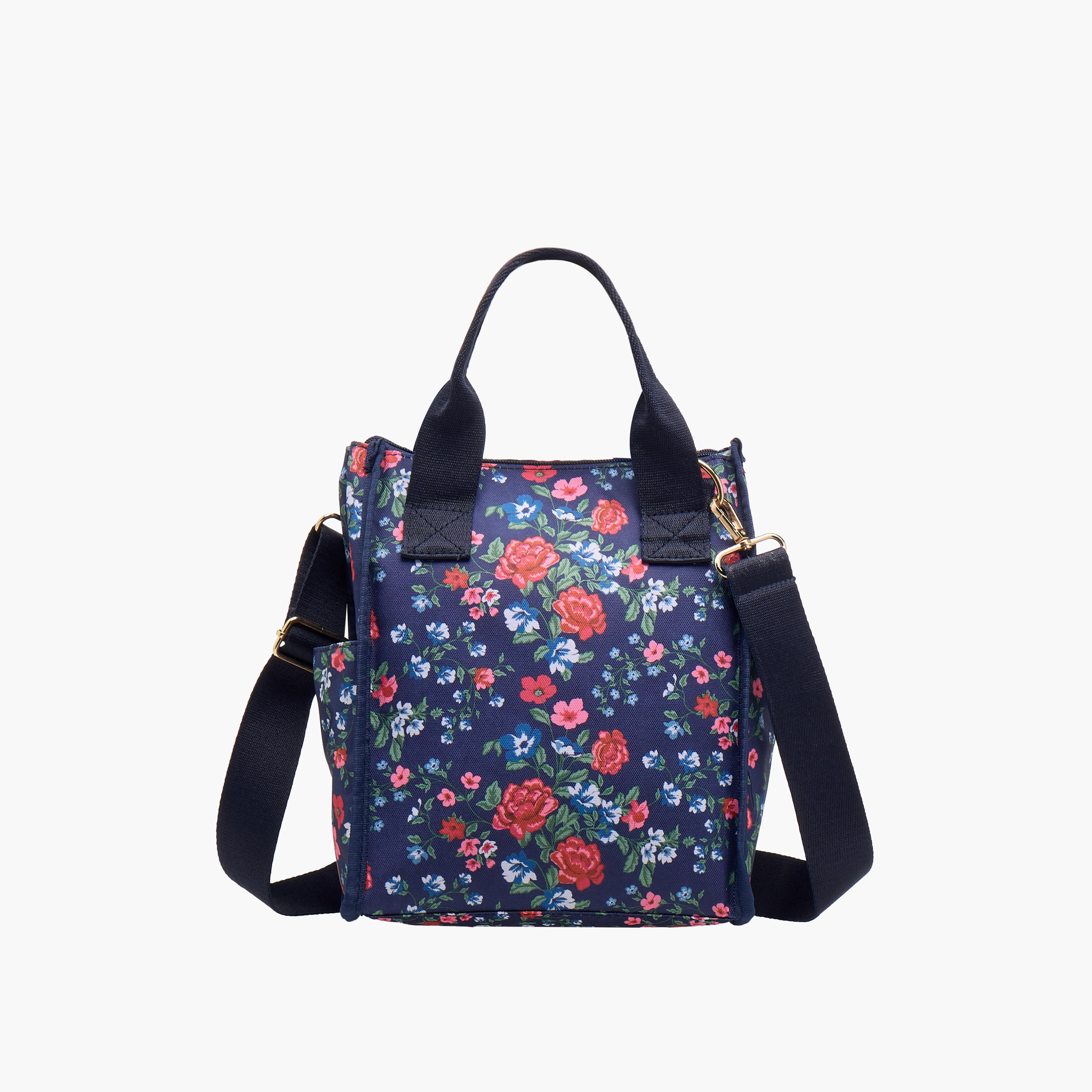 Floral Print Lunch Bag with Adjustable Strap-school-lunchessentials-lunchbags-image-3