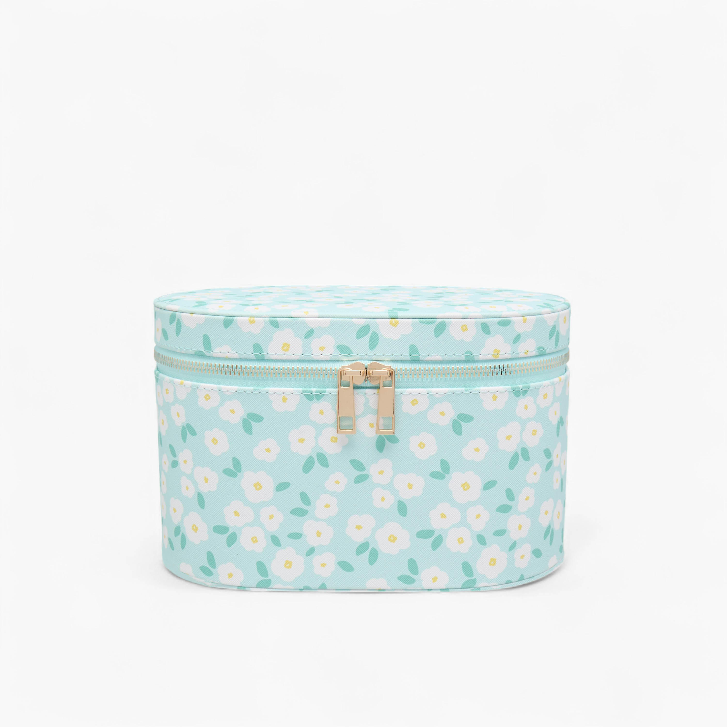 Floral Print Jewellery Box with Zip Closure - 23x15x14 cms-women-watchesandjewellery-jewellery-storage-image-2