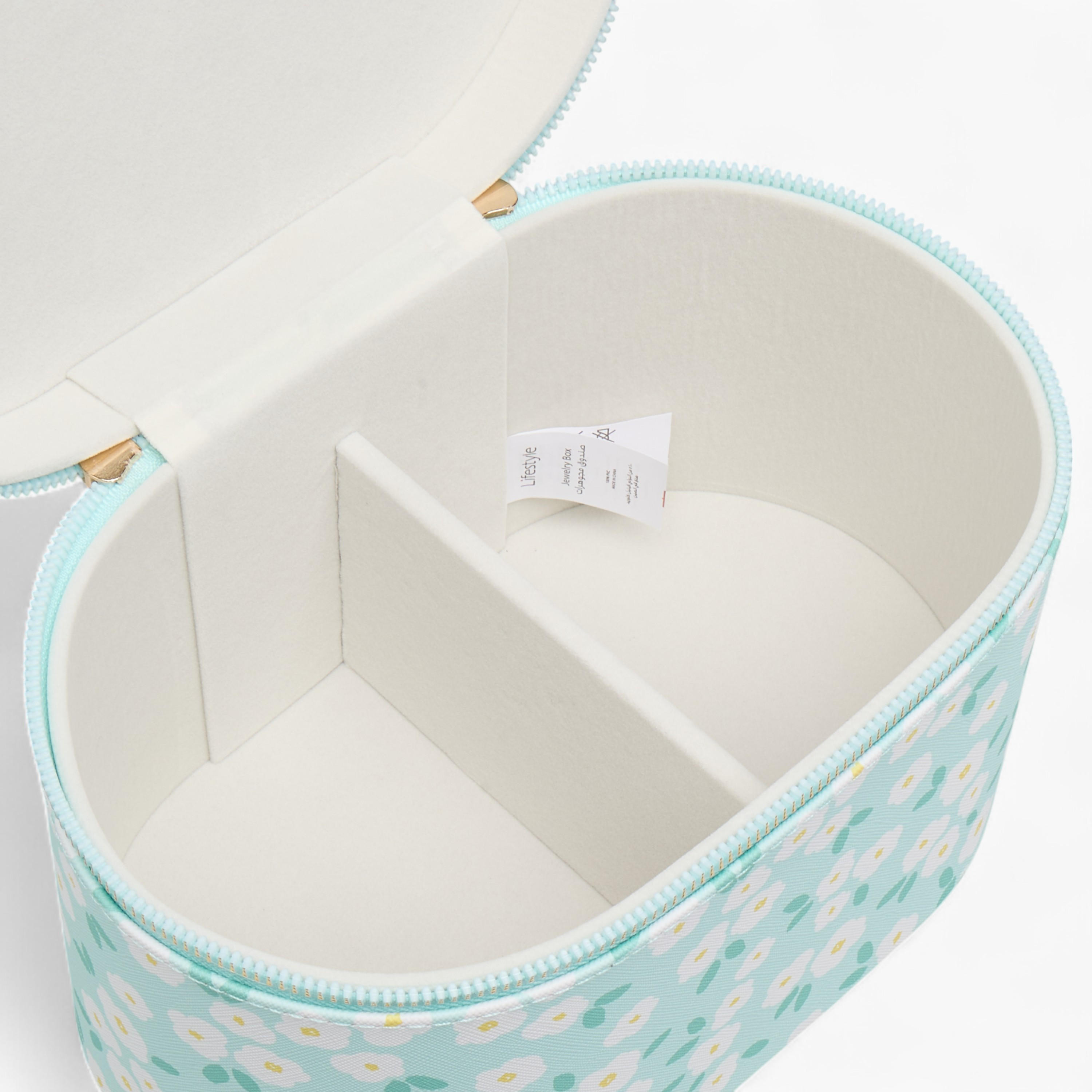 Floral Print Jewellery Box with Zip Closure - 23x15x14 cms-women-watchesandjewellery-jewellery-storage-image-5