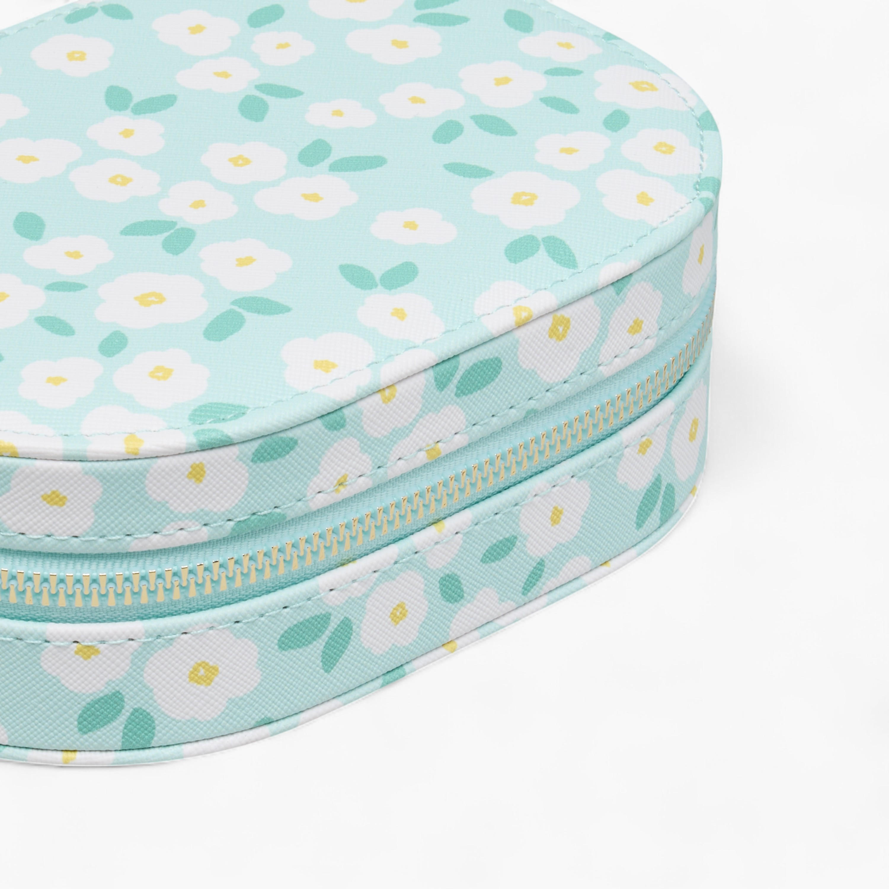 Floral Print Jewellery Box with Zip Closure - 17x6x13 cms-women-watchesandjewellery-jewellery-storage-image-5
