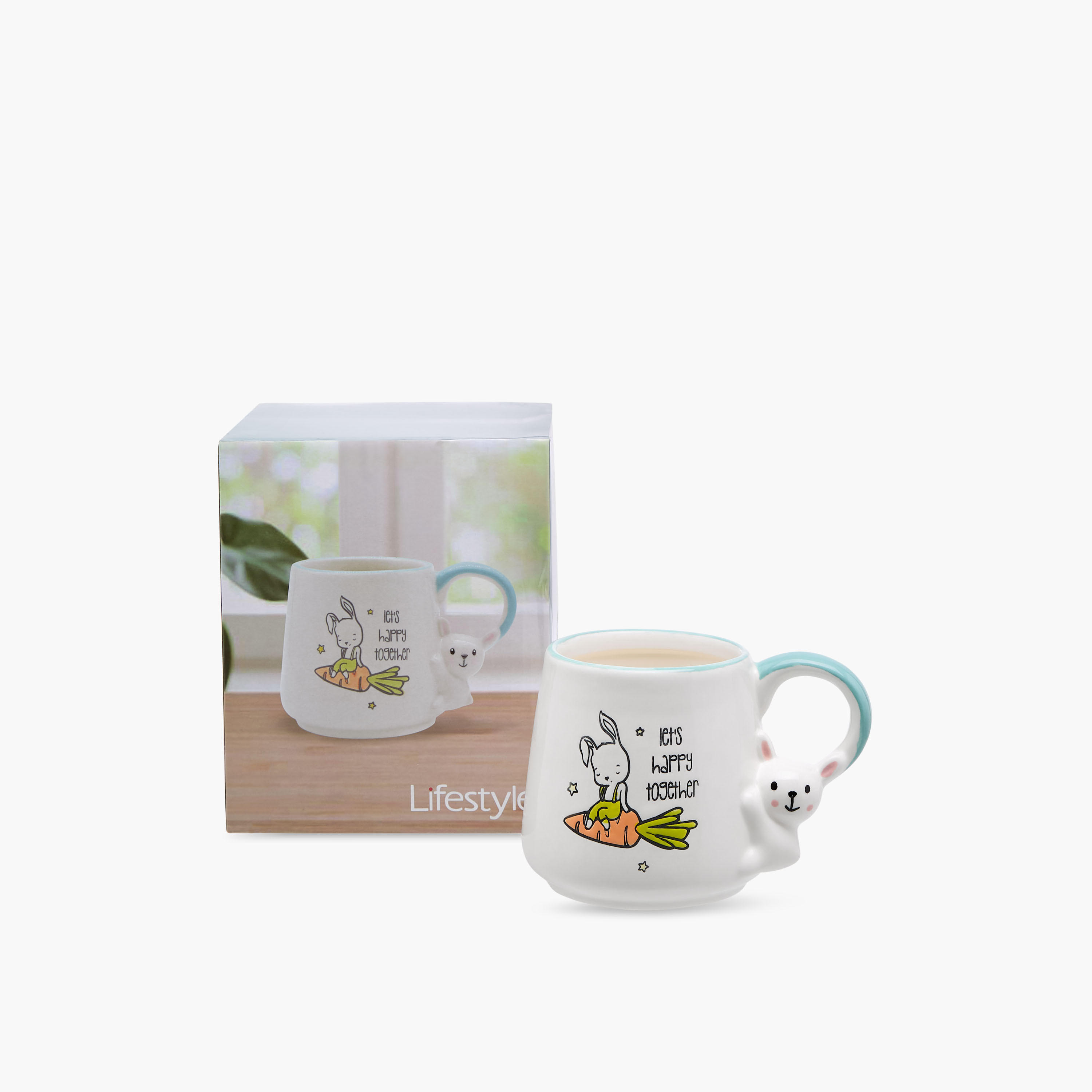 Bunny Print New Bone China Mug with Handle - 458 ml-household-dining-teaandcoffee-mugsandcups-image-2