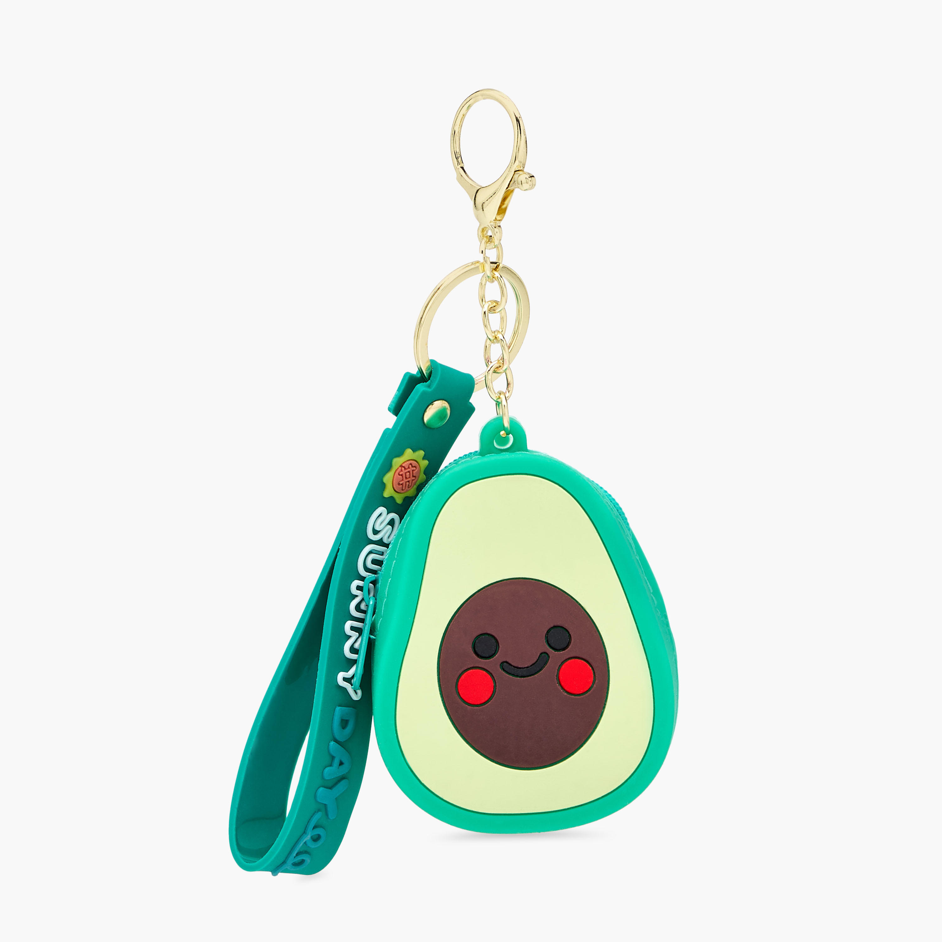 Avocado Accent Keychain with Lobster Hook-girls-accessories-keyringsandbagcharms-image-1