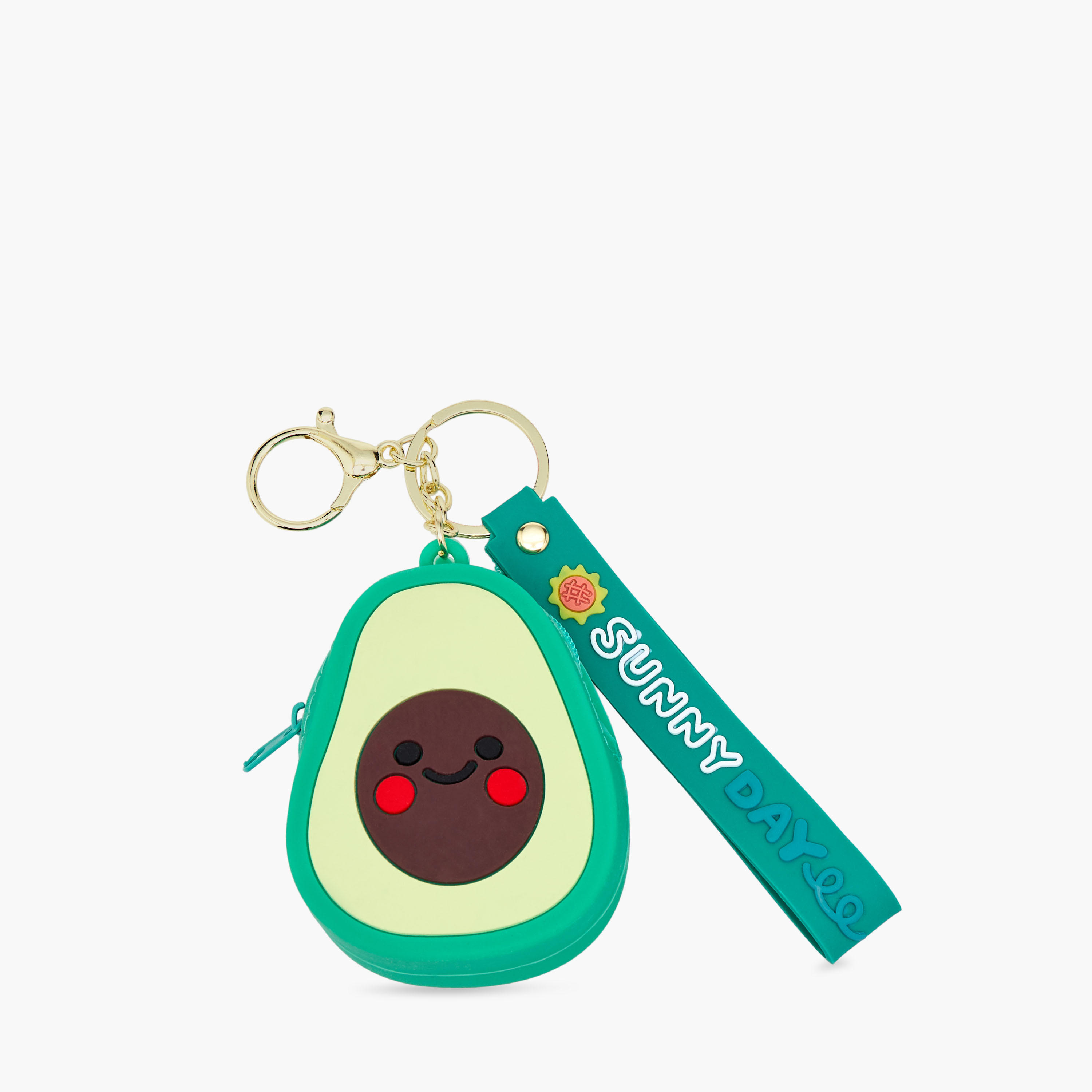 Avocado Accent Keychain with Lobster Hook-girls-accessories-keyringsandbagcharms-image-2
