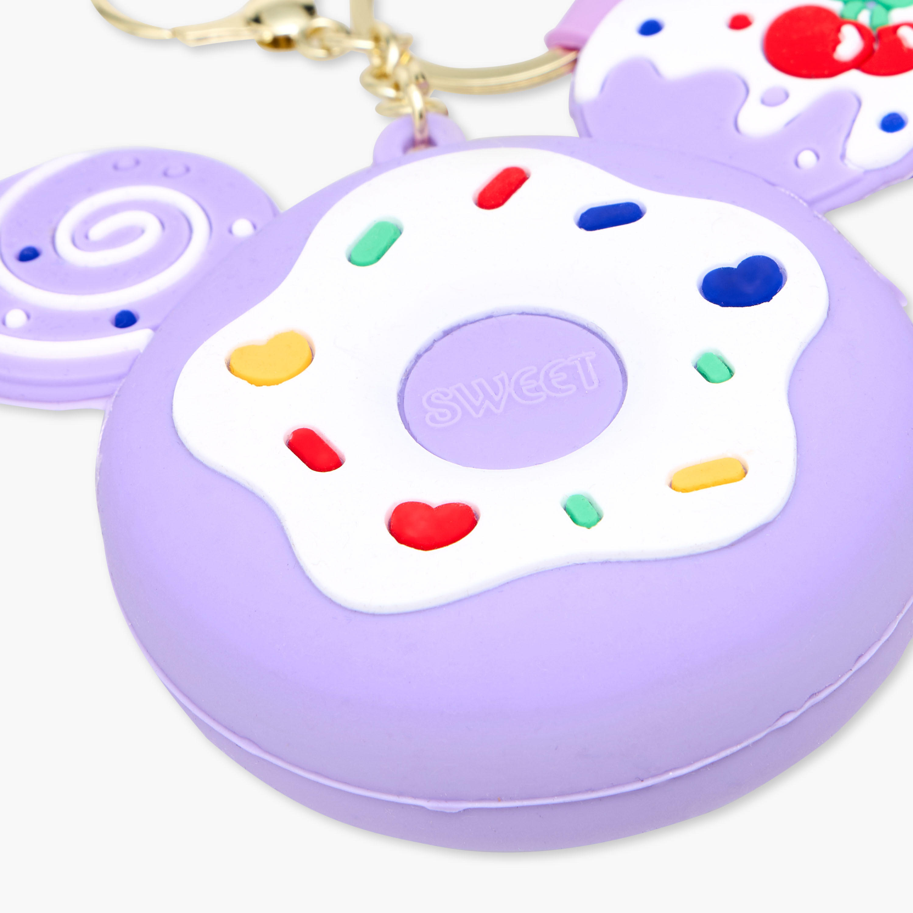 Doughnut Pouch Accent Keychain with Lobster Hook-girls-accessories-keyringsandbagcharms-image-3
