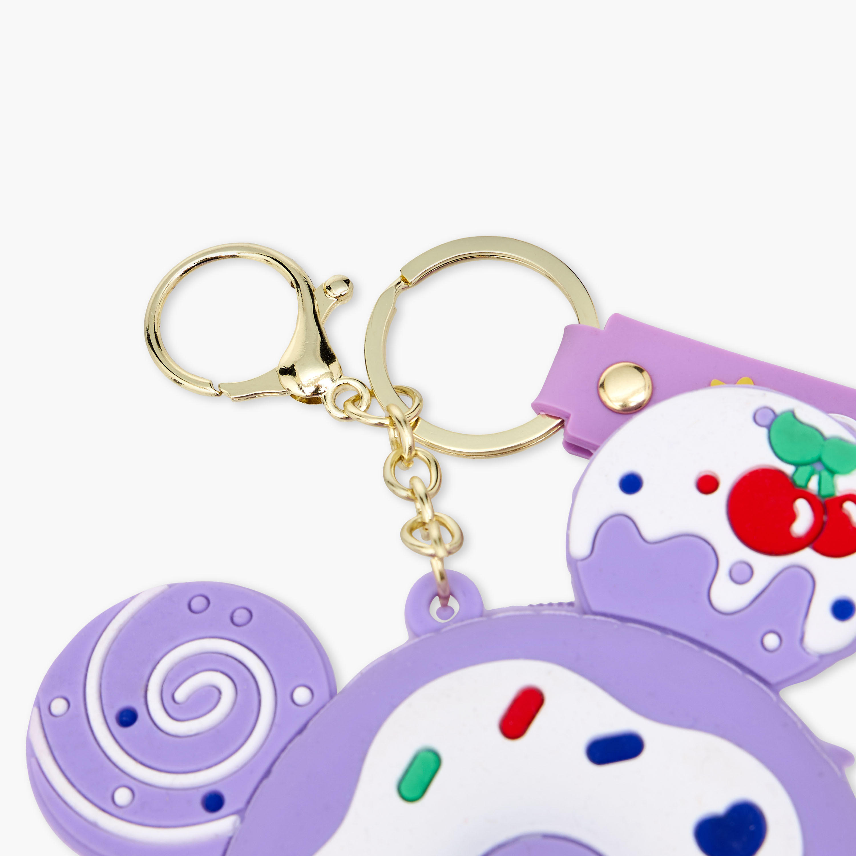 Doughnut Pouch Accent Keychain with Lobster Hook-girls-accessories-keyringsandbagcharms-image-4