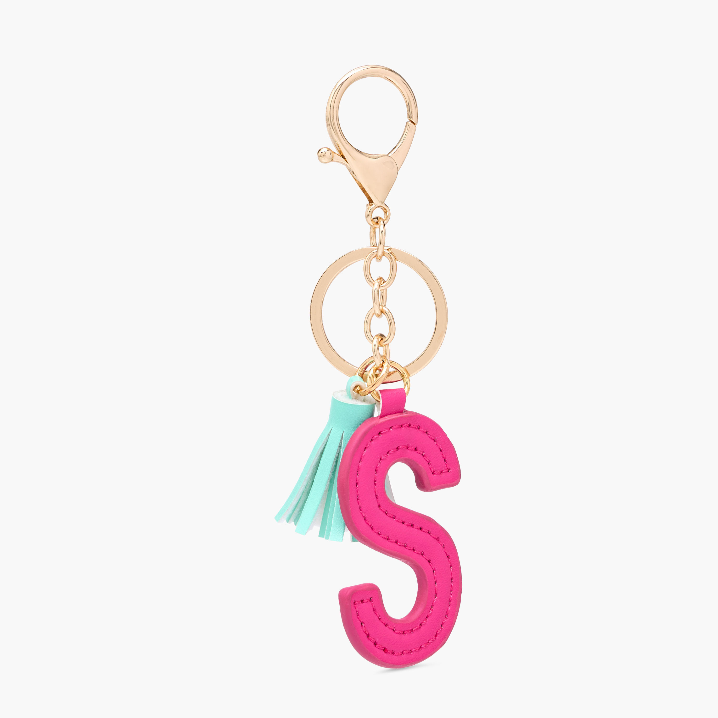 سلسلة مفاتيح مزينة مع خطاف لوبستر ودلاية شرابة-girls-accessories-keyringsandbagcharms-image-1