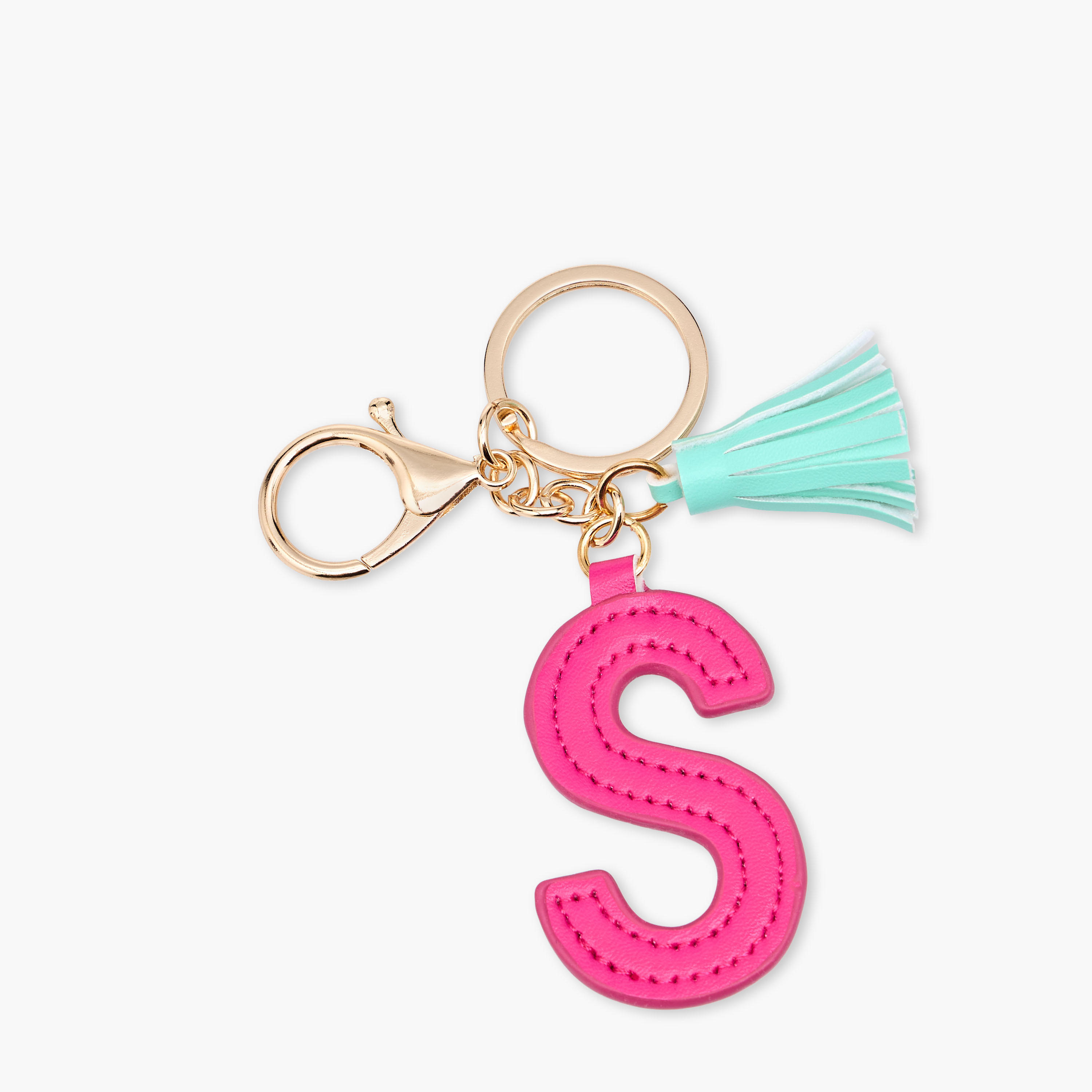 سلسلة مفاتيح مزينة مع خطاف لوبستر ودلاية شرابة-girls-accessories-keyringsandbagcharms-image-2