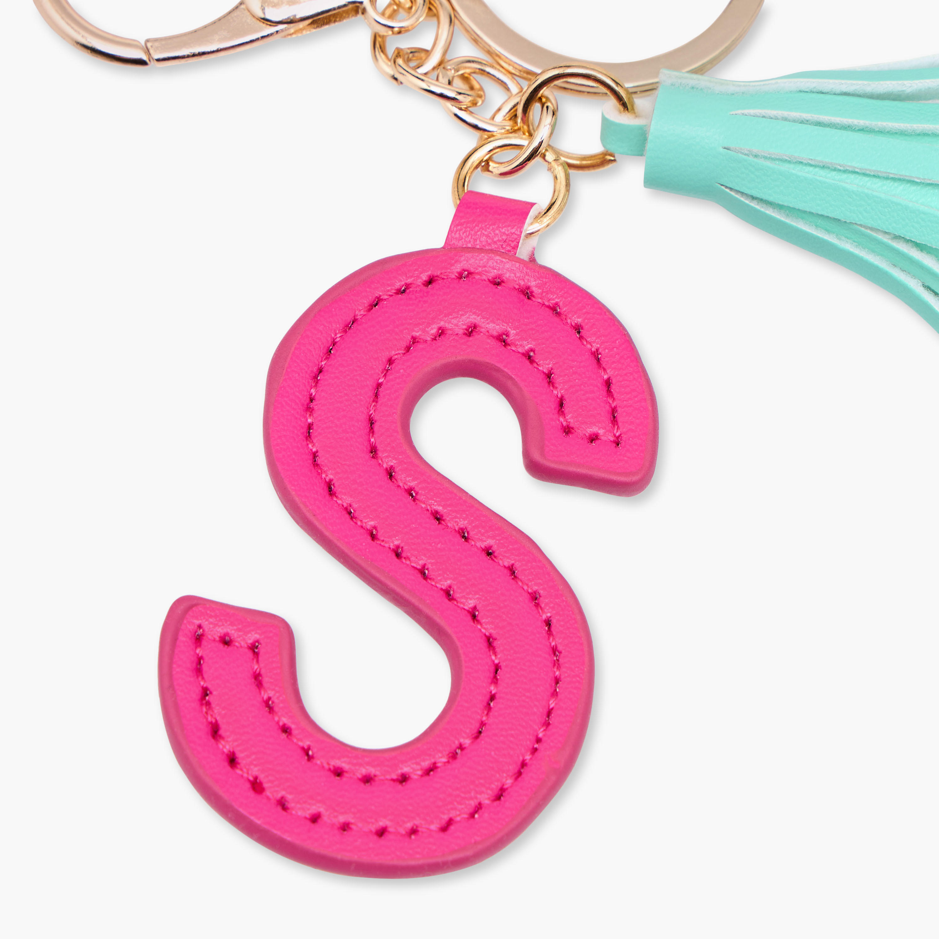 سلسلة مفاتيح مزينة مع خطاف لوبستر ودلاية شرابة-girls-accessories-keyringsandbagcharms-image-3