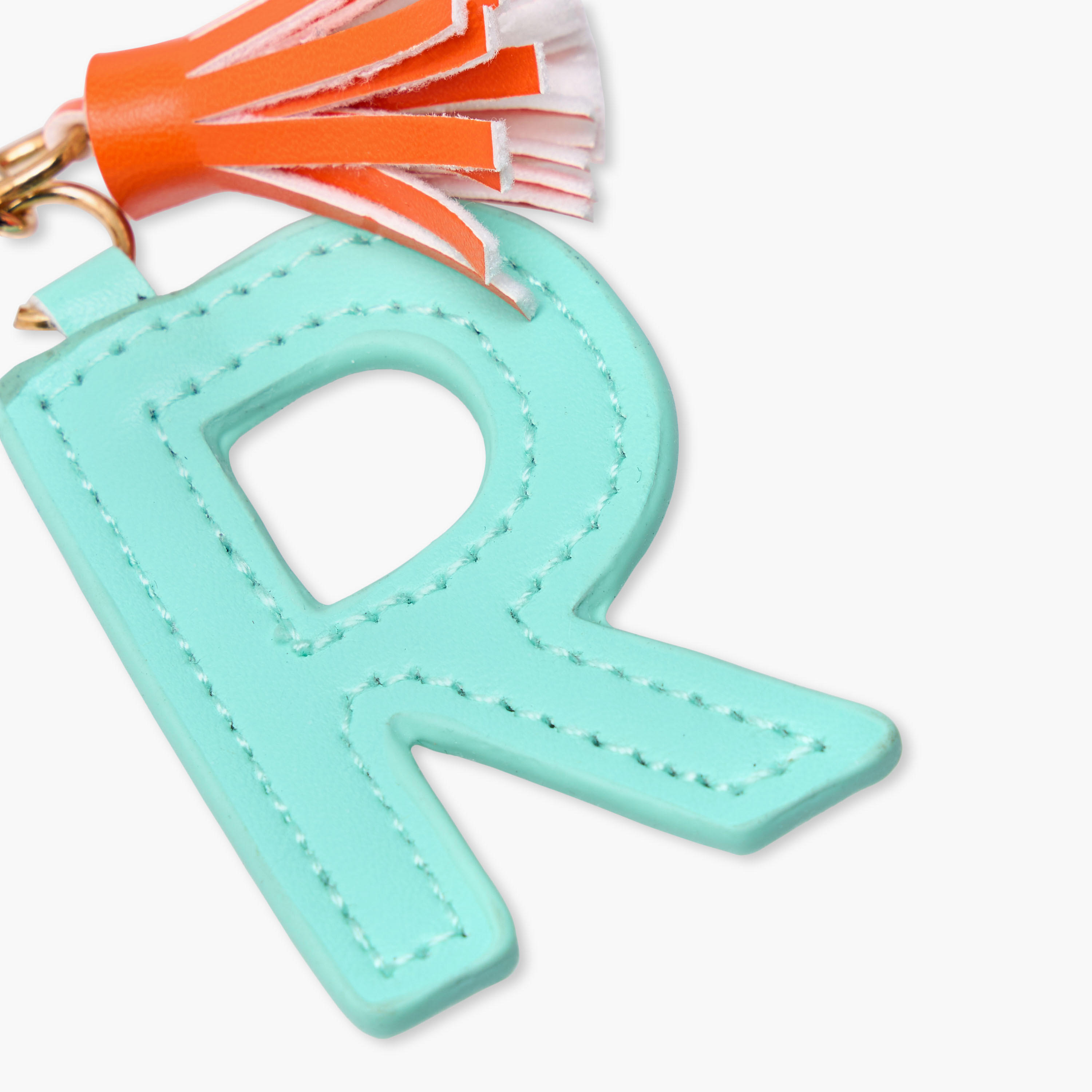 Initial "R" Accent Keychain with Lobster Hook and Tassel Charm-girls-accessories-keyringsandbagcharms-image-3