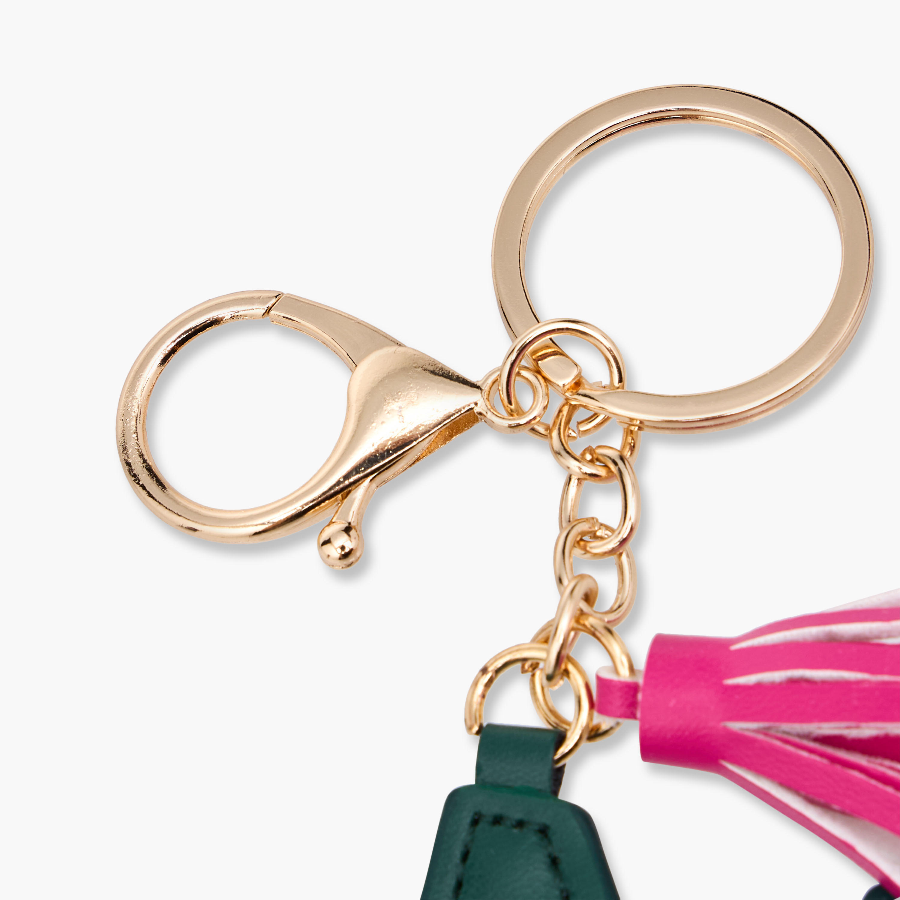 سلسلة مفاتيح حرف N وخطاف إغلاق ودلايّة شرابات من إنيشل-girls-accessories-keyringsandbagcharms-image-4