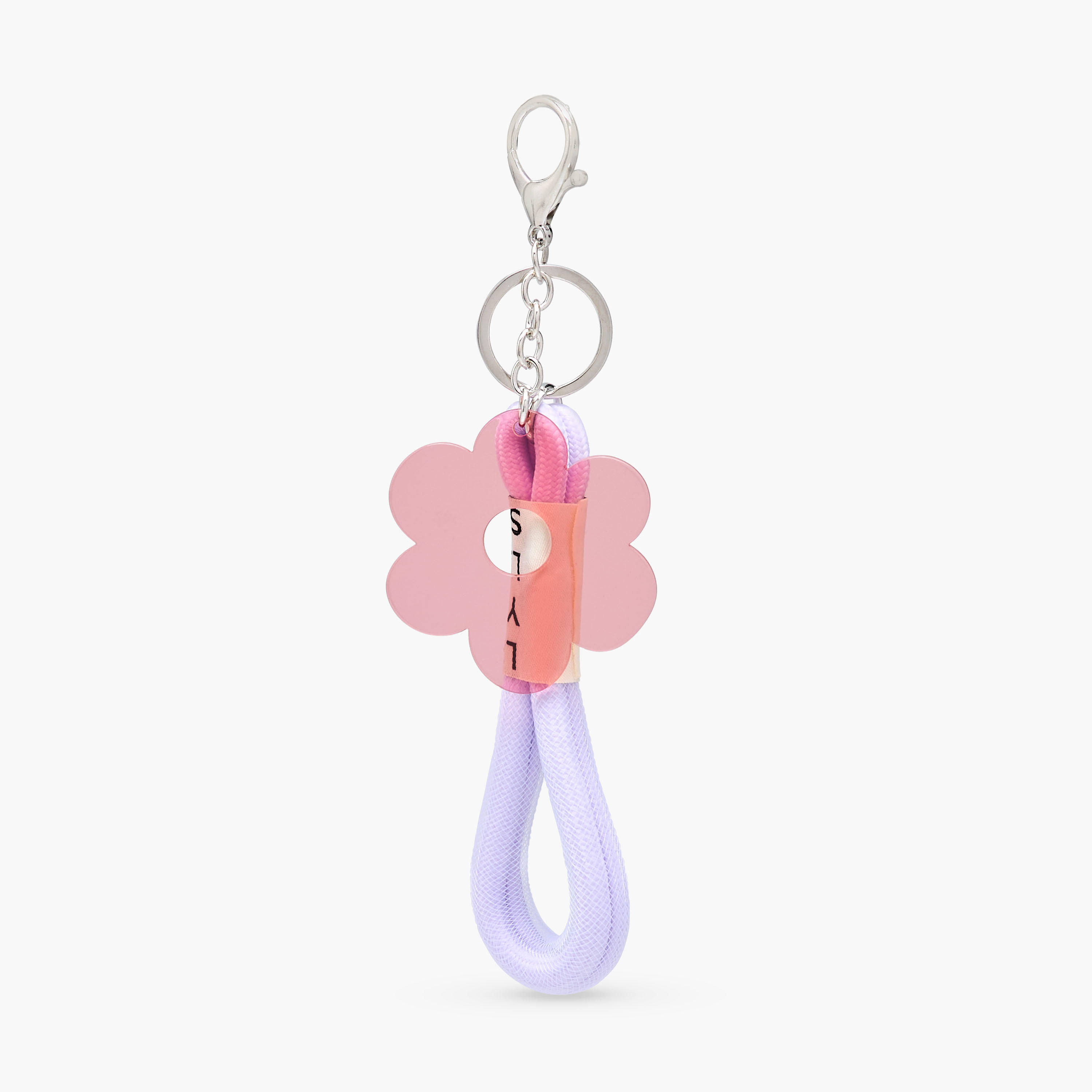 Flower Charm Keyring with Strap and Lobster Hook-girls-accessories-keyringsandbagcharms-image-2