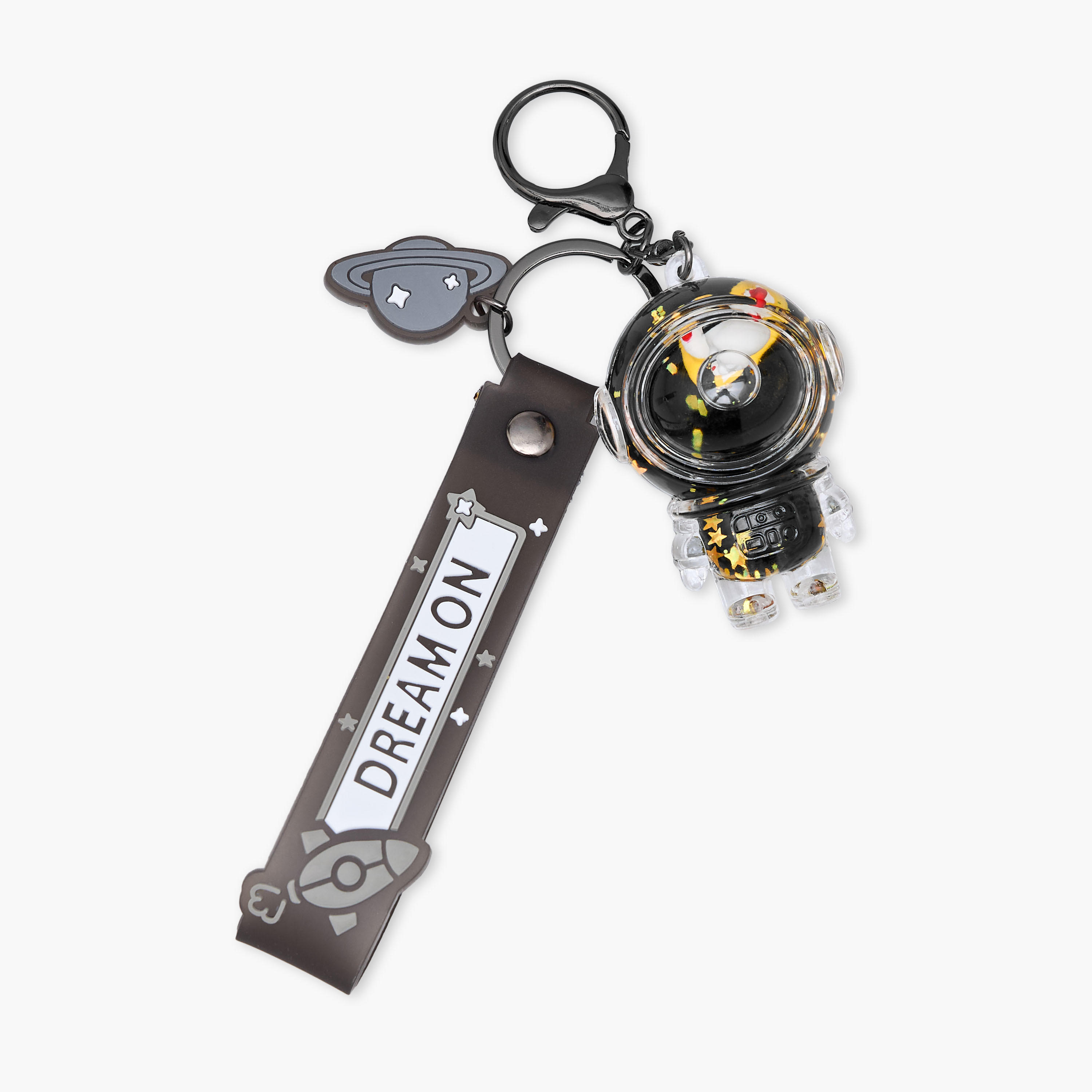 Panda Textured Charm Keyring with Strap and Lobster Hook-girls-accessories-keyringsandbagcharms-image-2