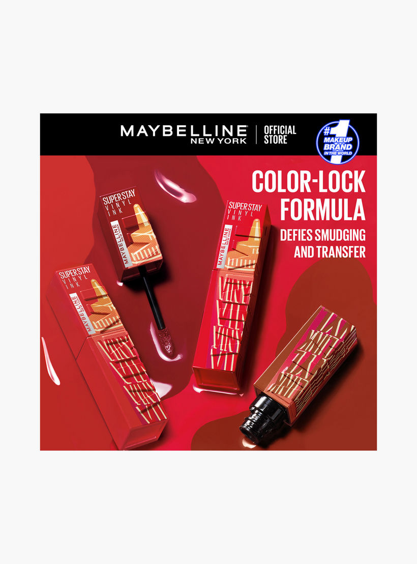 أحمر شفاه سوبر ستاي فينيل إنك من مايبيلين-beautyandpersonalcare-makeup-lips-lipsticks-image-4