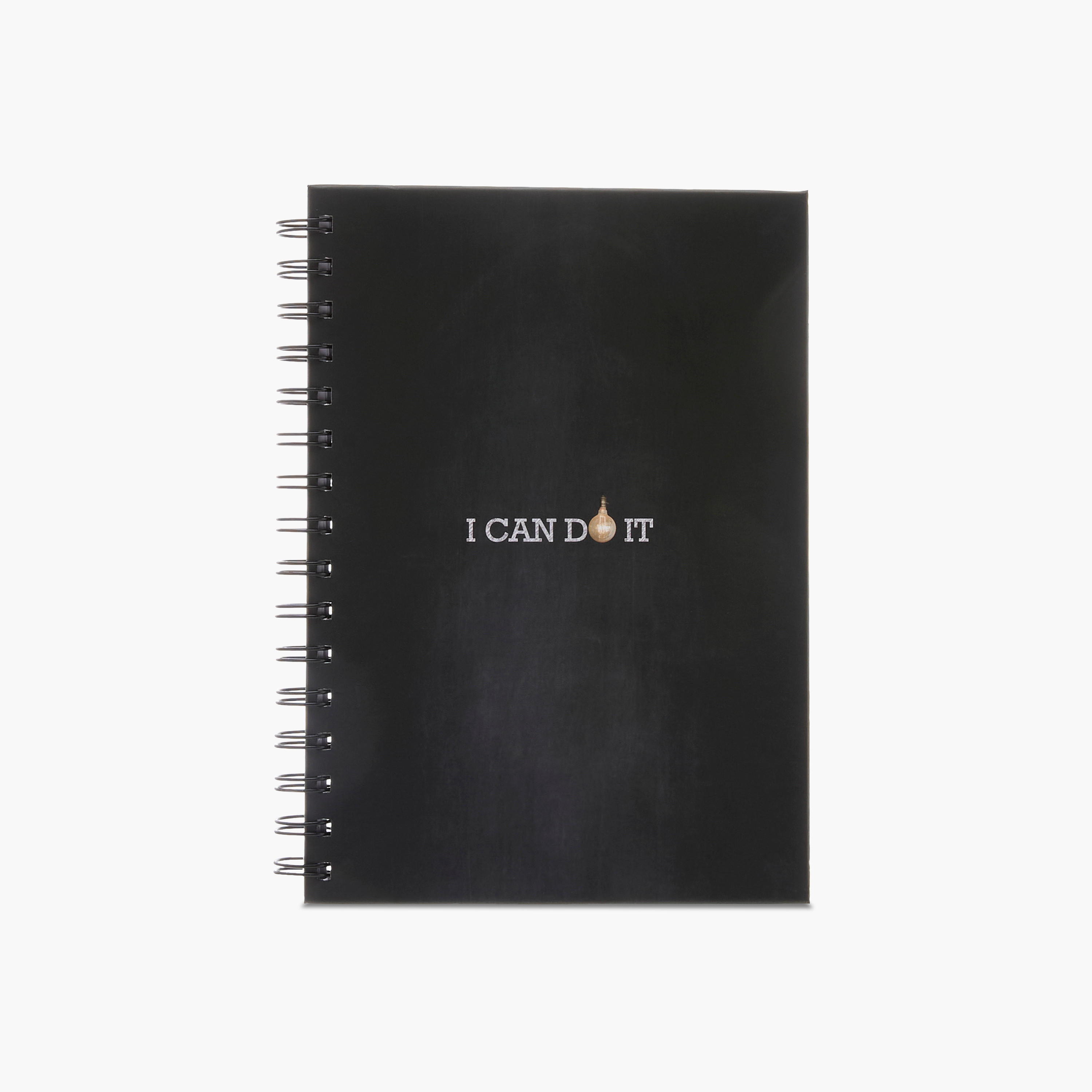 Slogan Print A5 Hardbound Spiral Notebook-school-stationery-notebooks-image-1